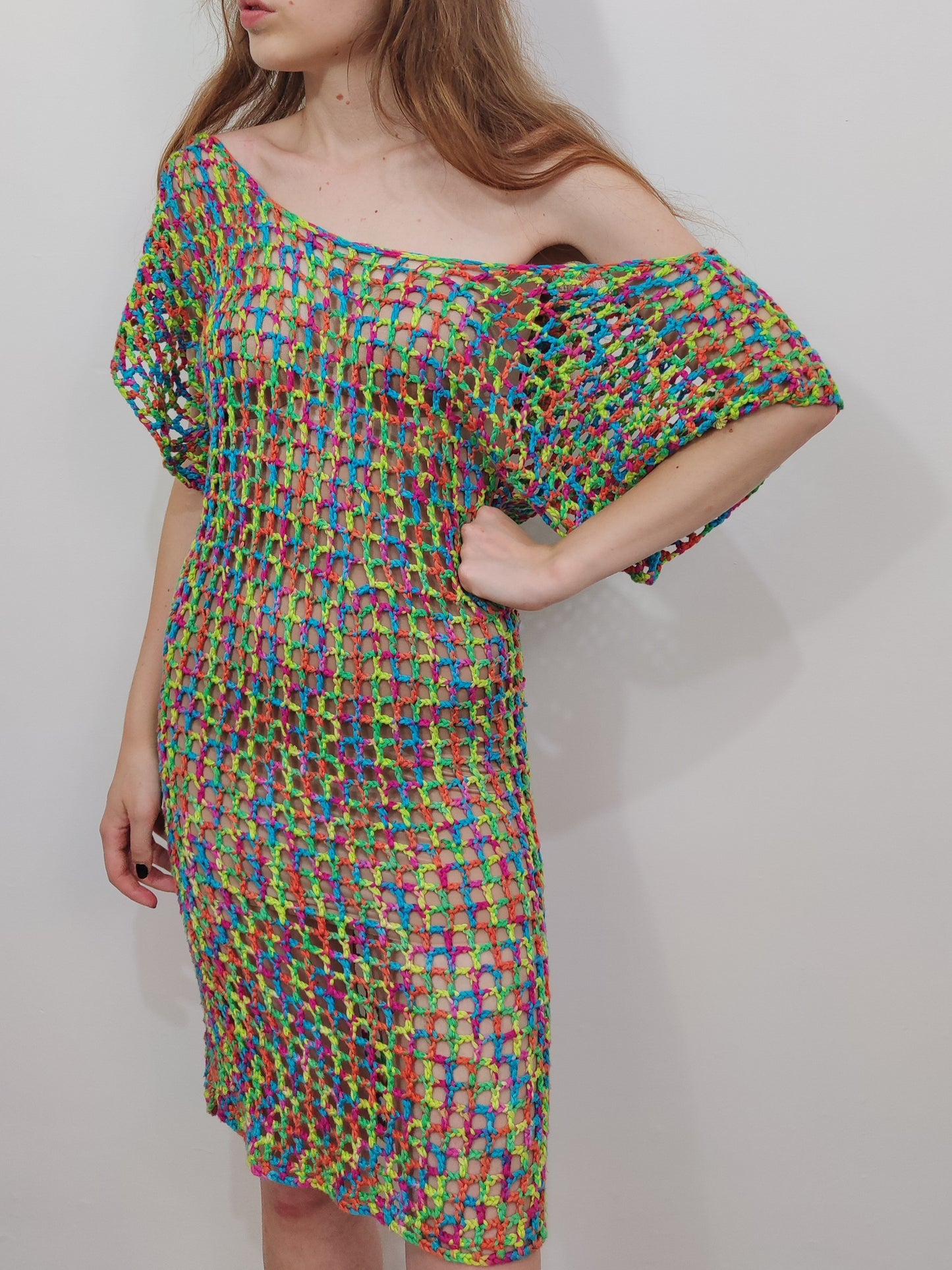 Crochet Fishnet Beachrobe