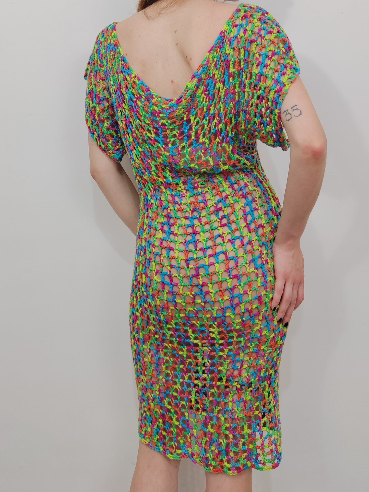 Crochet Fishnet Beachrobe