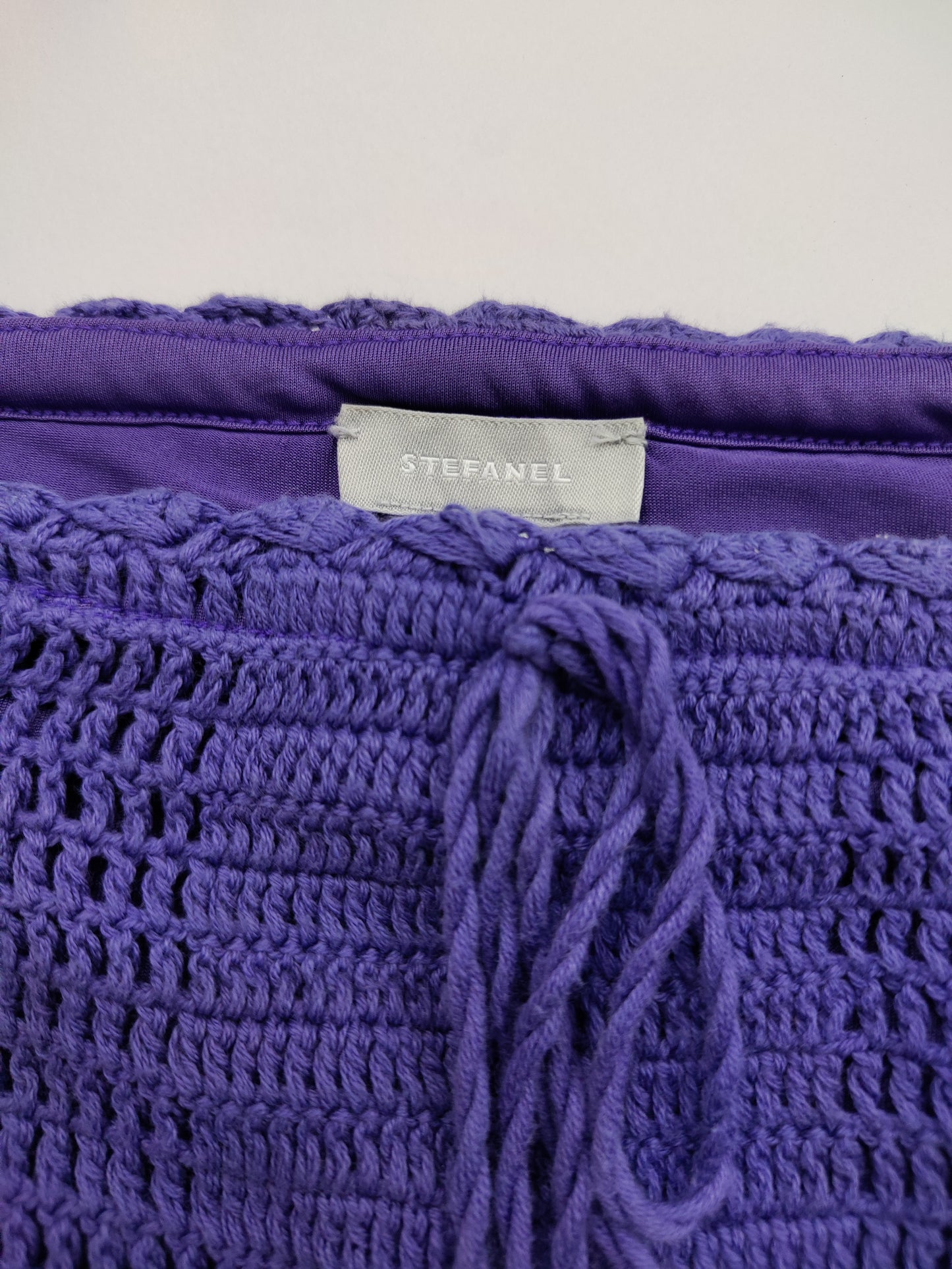 Purple Crochet Skirt