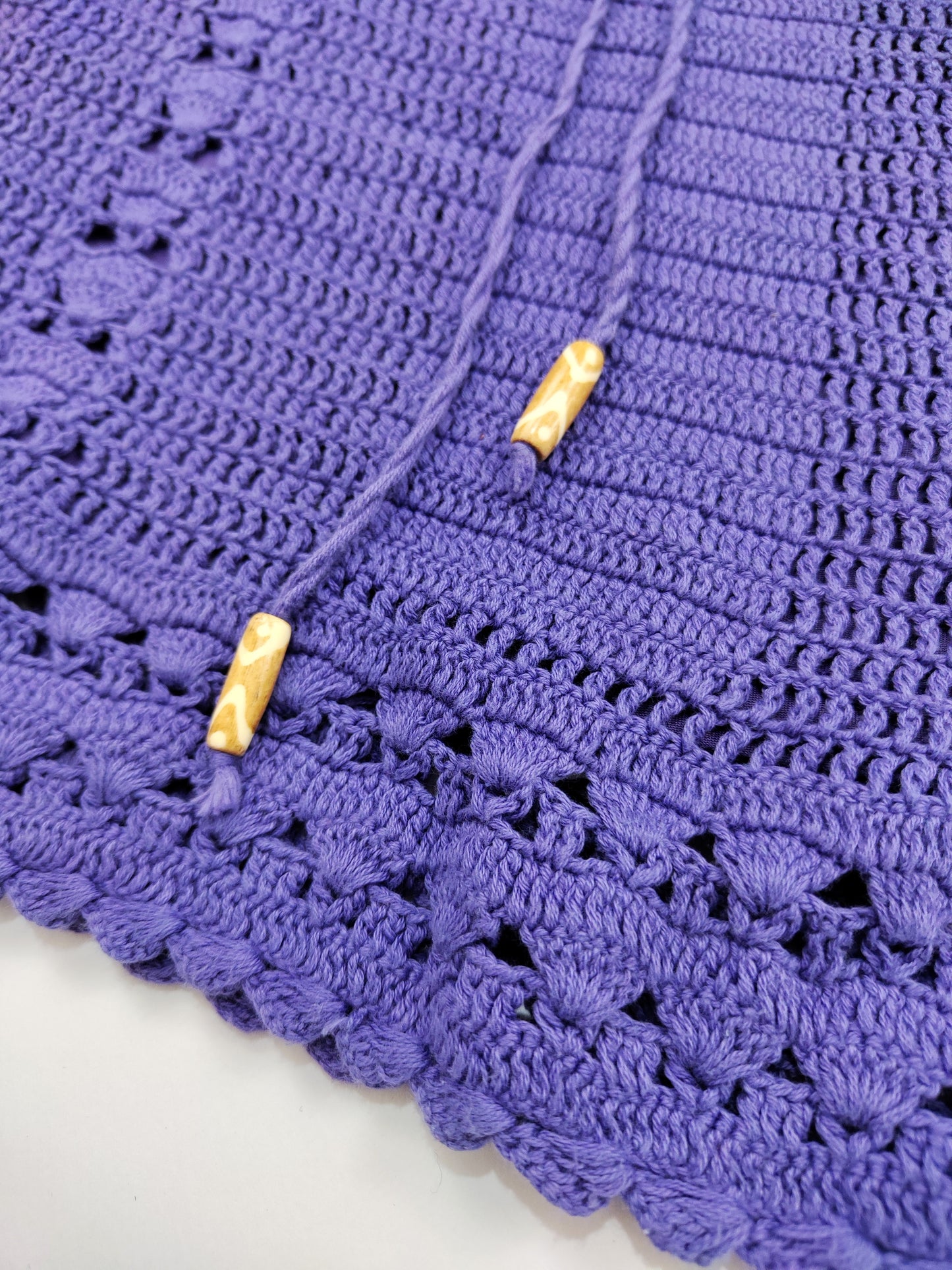 Purple Crochet Skirt