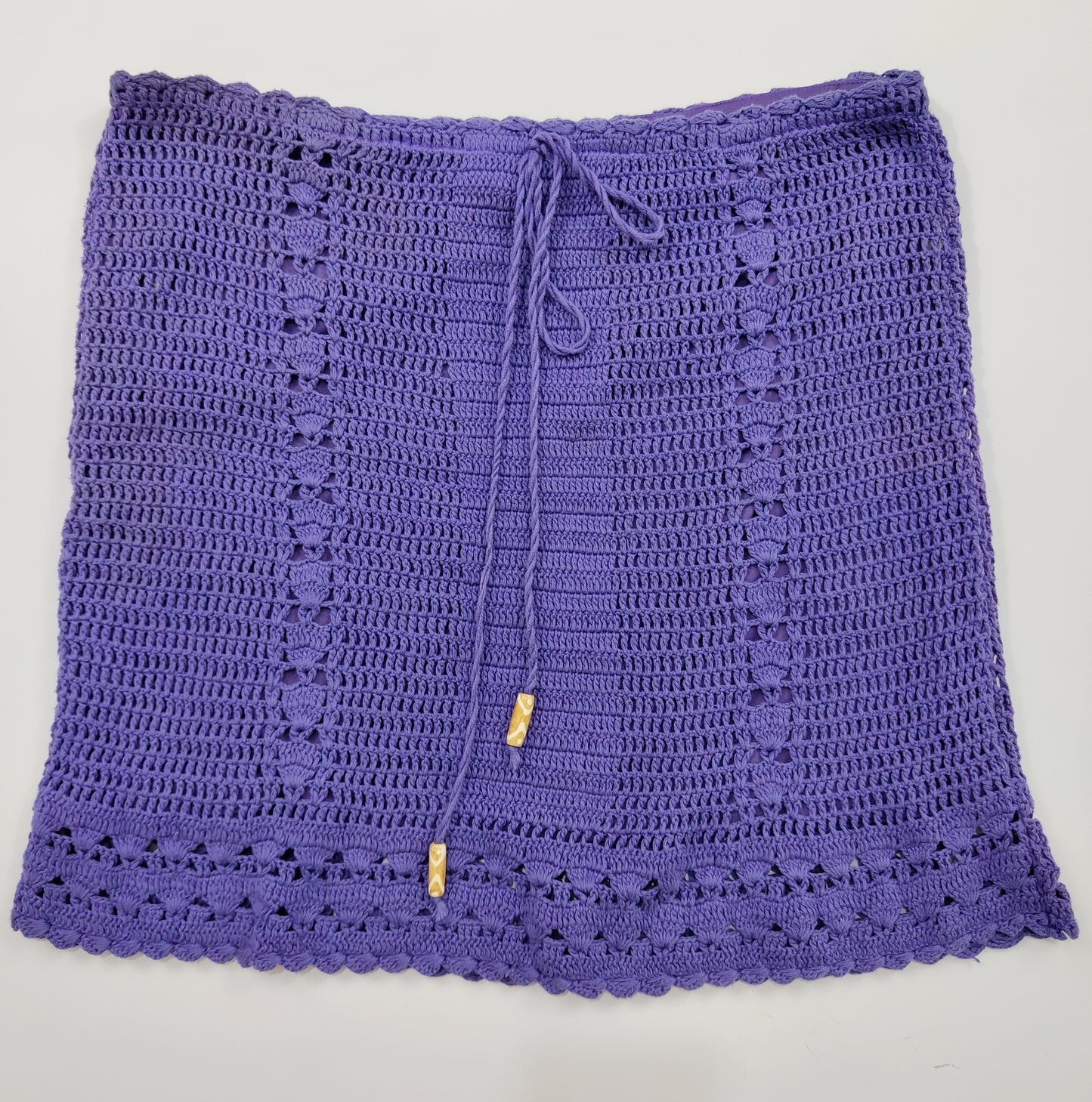 Purple Crochet Skirt