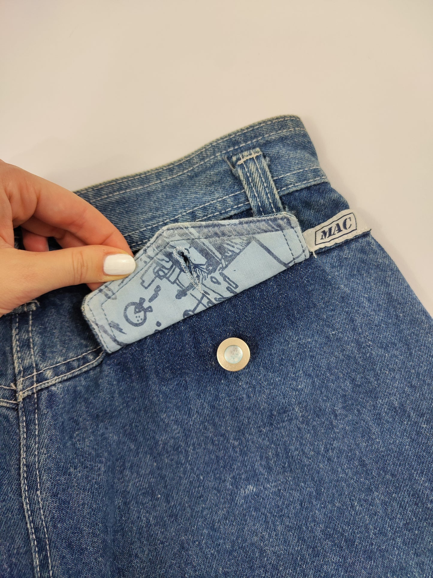'80s Longuette Denim Skirt