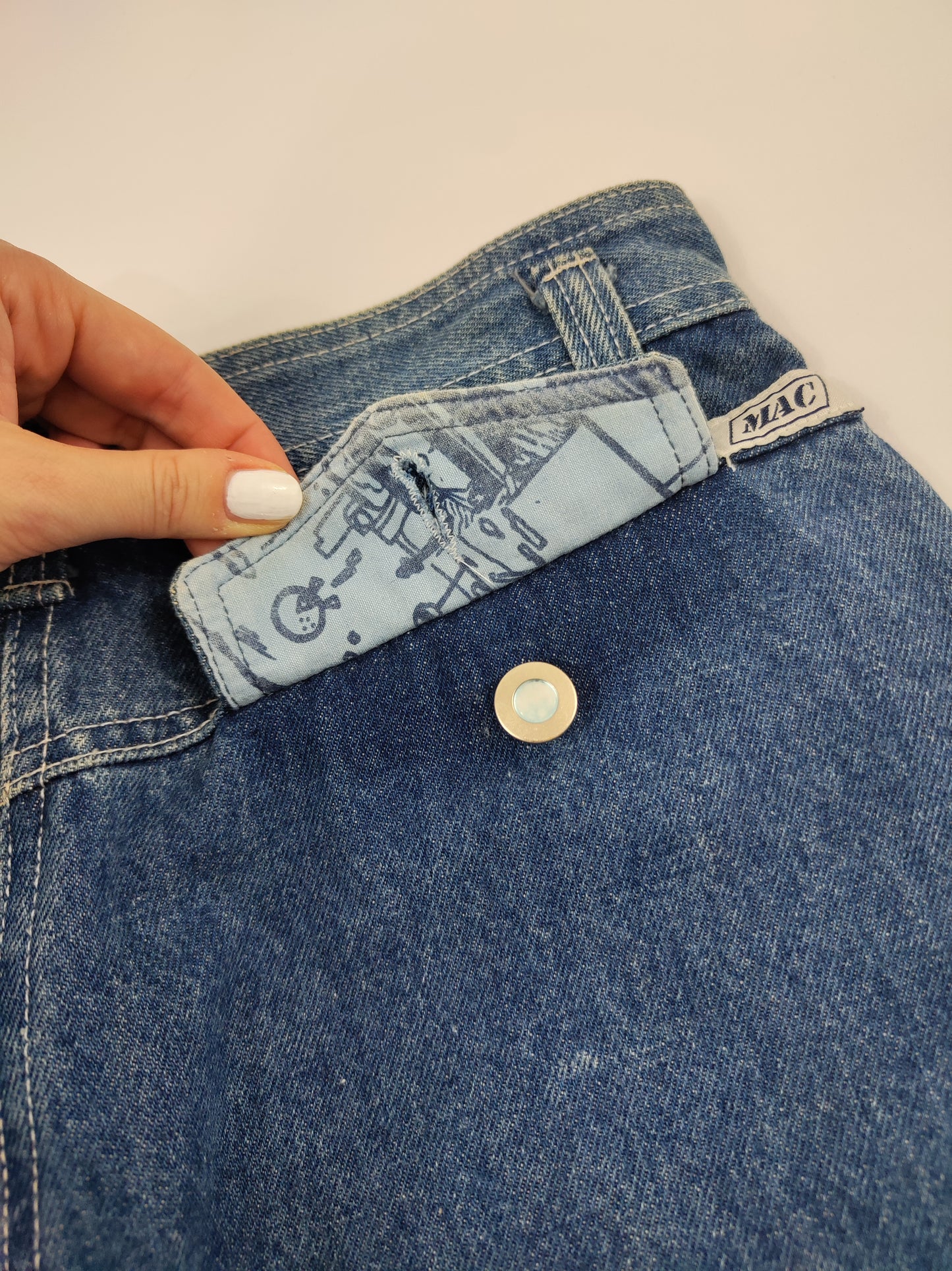 '80s Longuette Denim Skirt