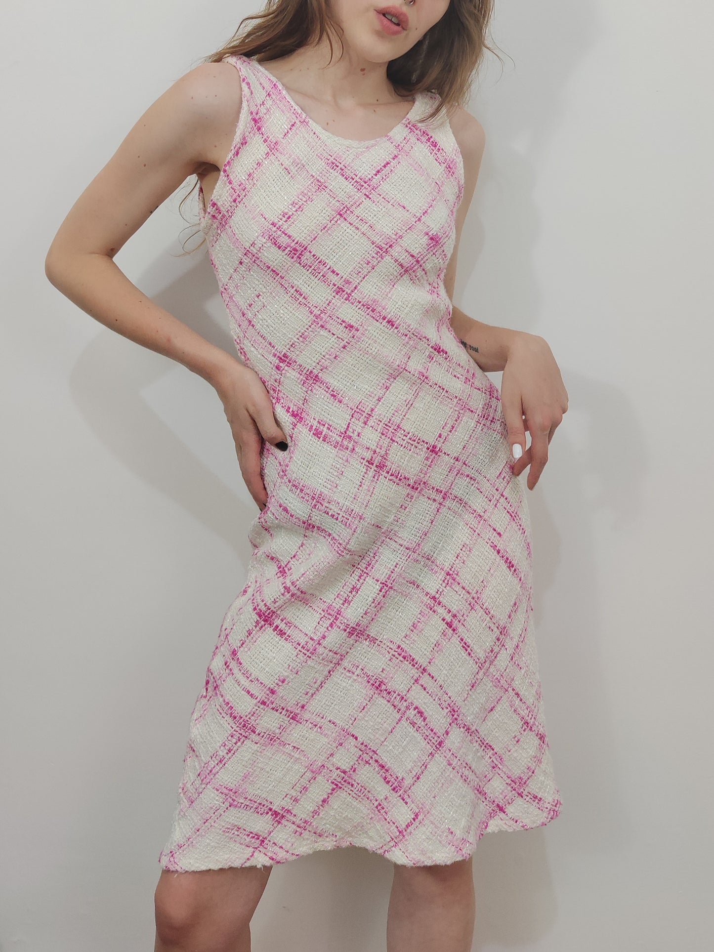 Vintage Cotton Tweed Dress