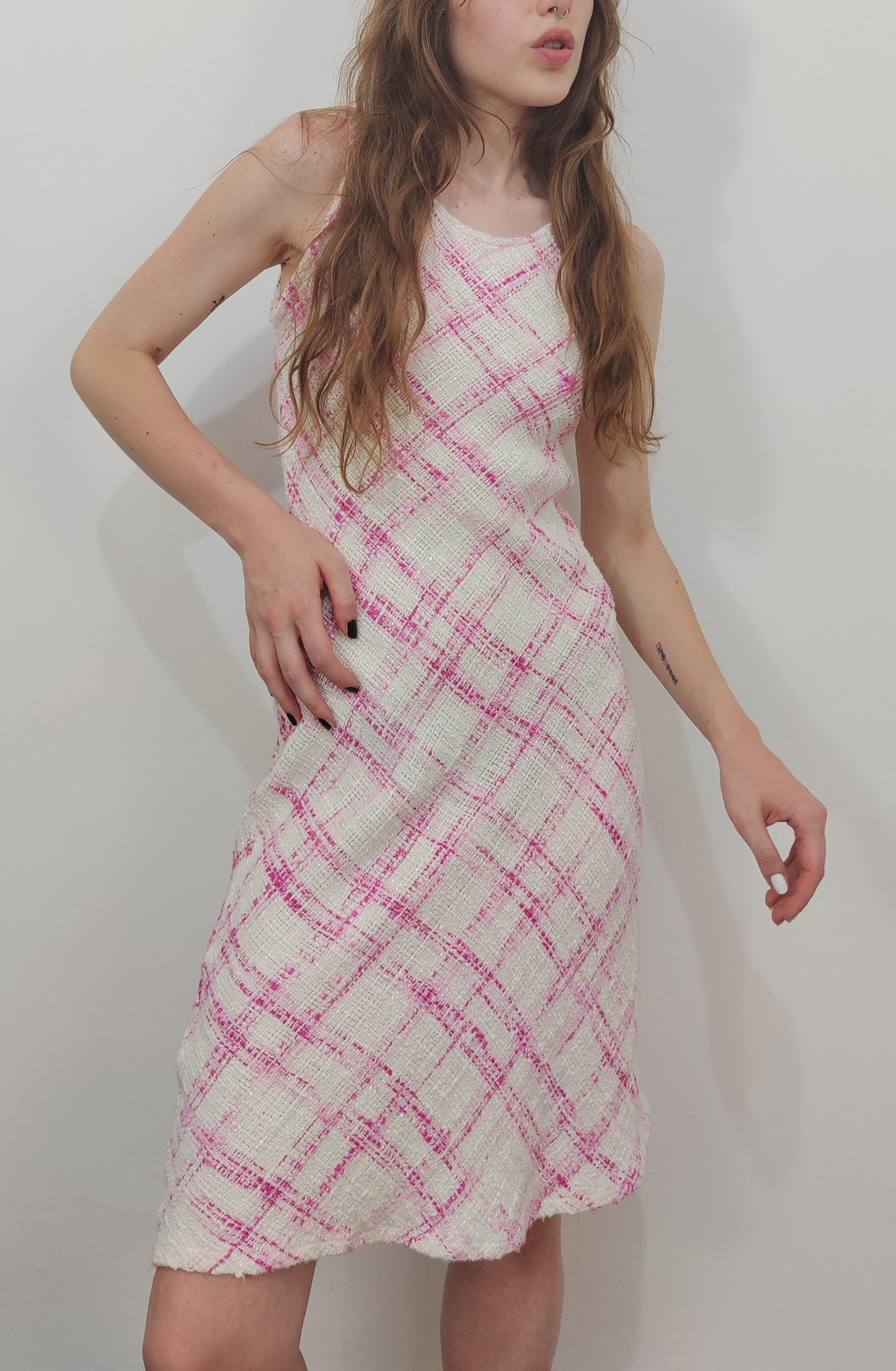 Vintage Cotton Tweed Dress