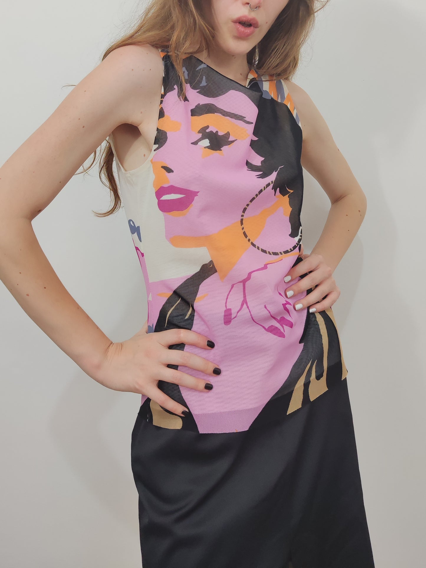 Y2K Mesh Top