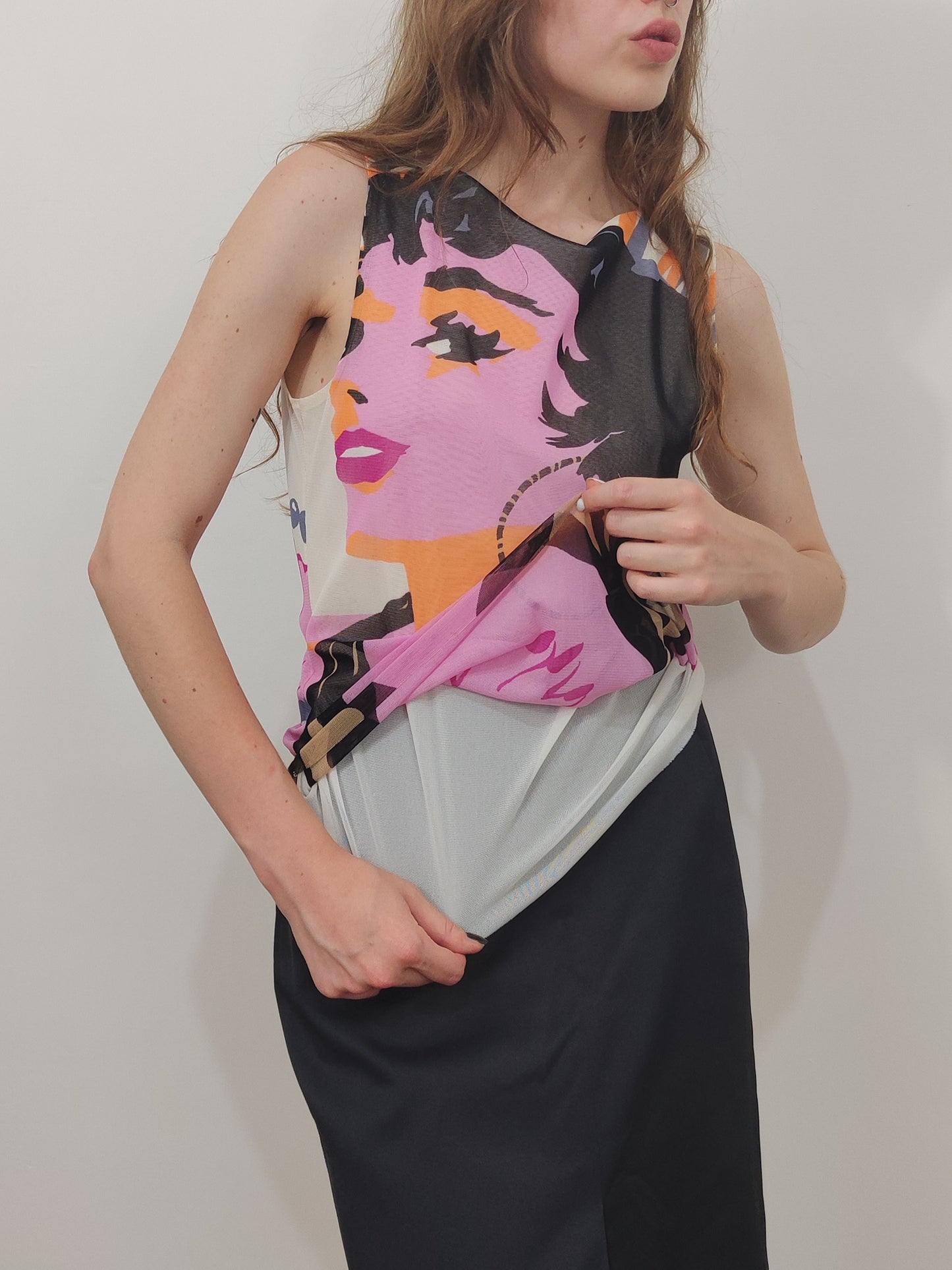 Y2K Mesh Top
