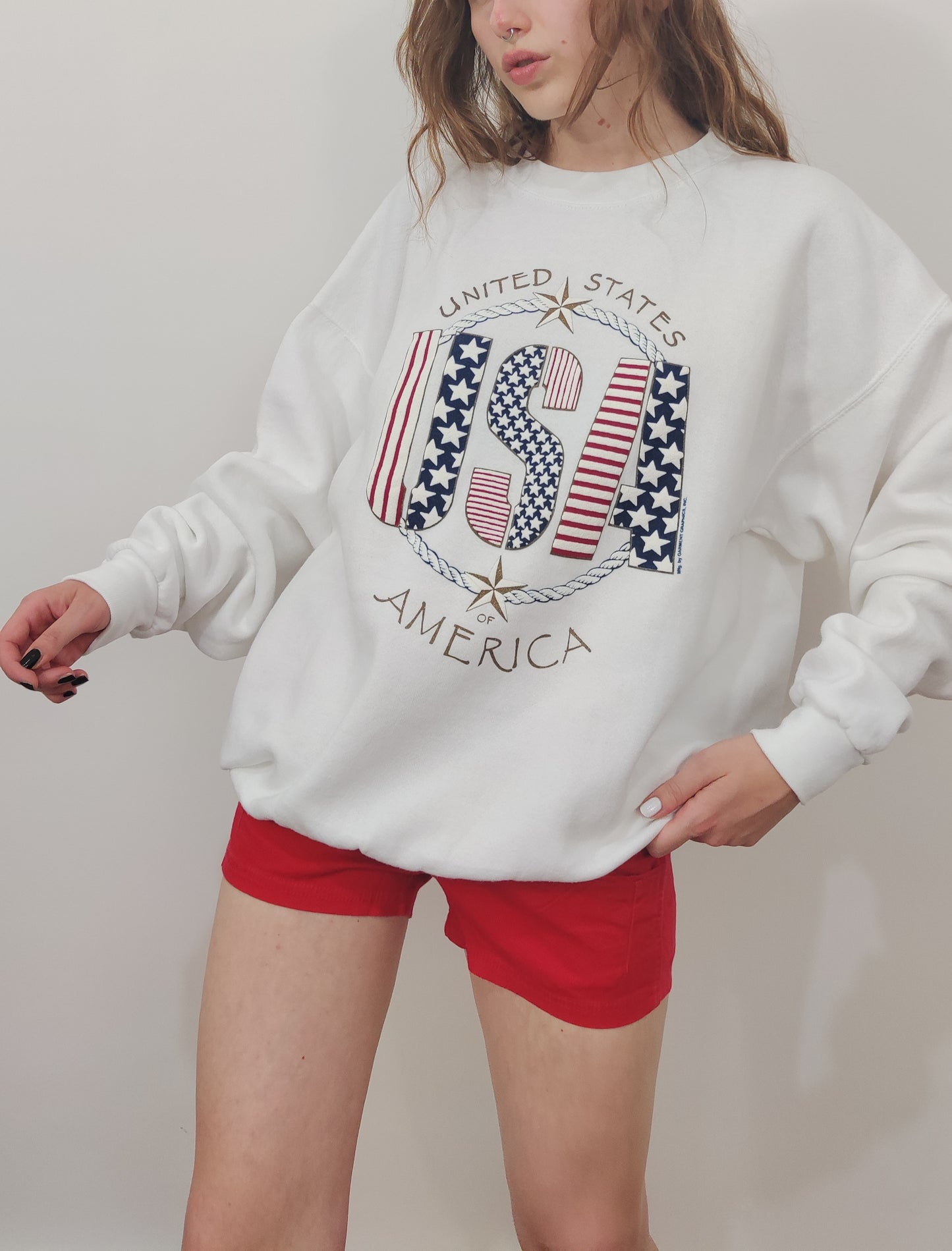 '80s USA Crewneck Sweater