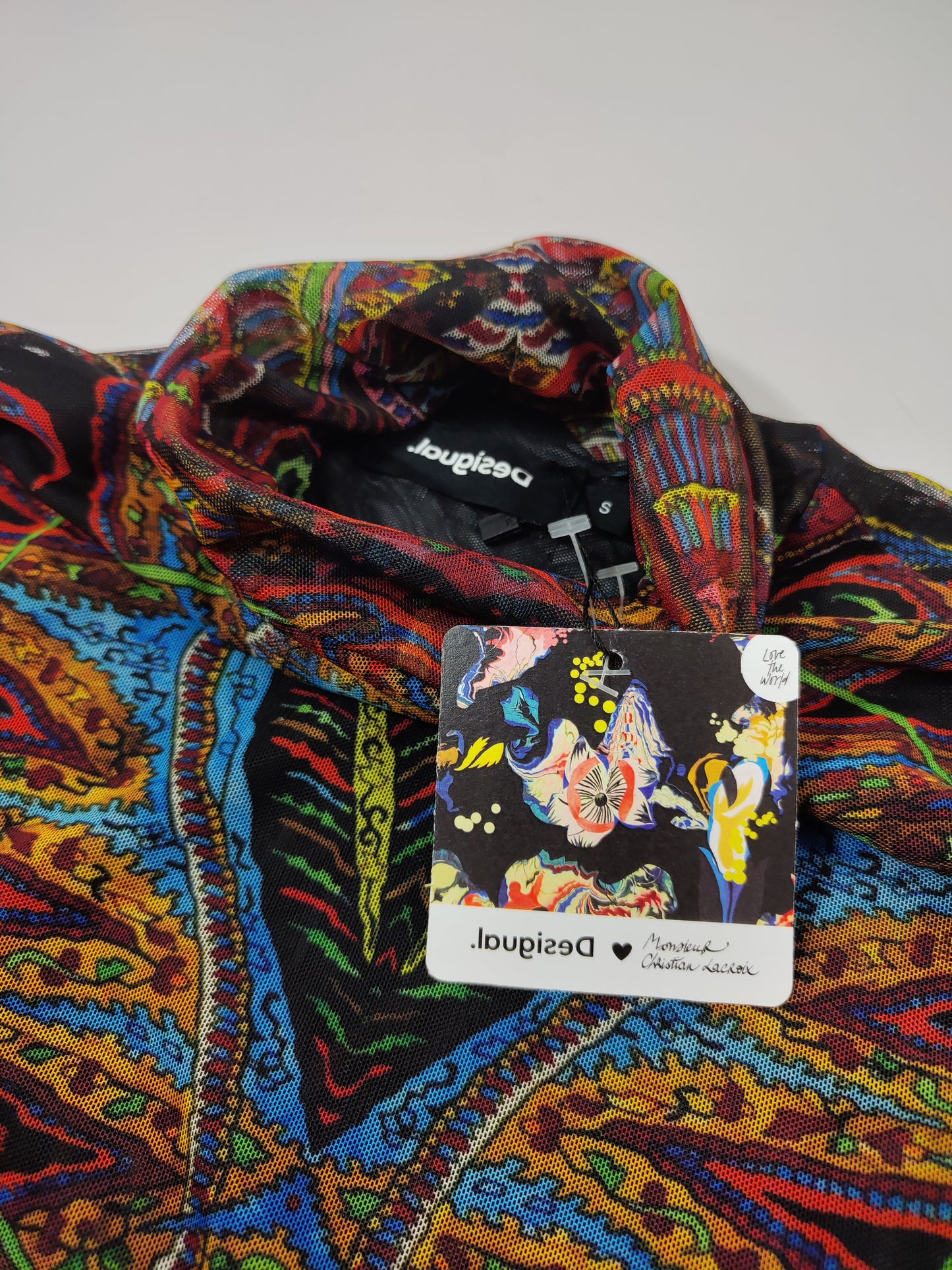 Christian Lacroix X Desigual Turtleneck Mesh Top