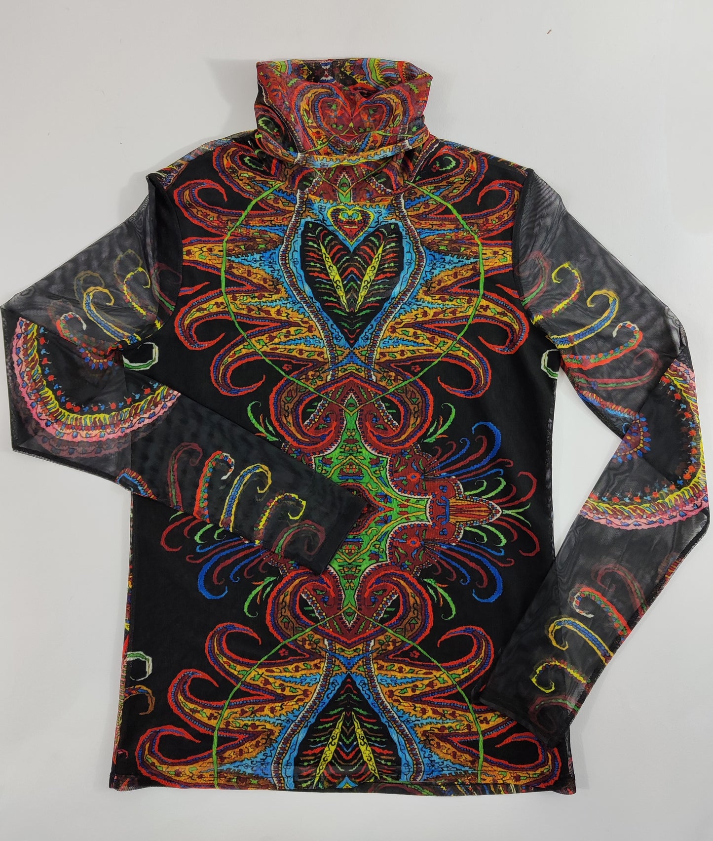 Christian Lacroix X Desigual Turtleneck Mesh Top