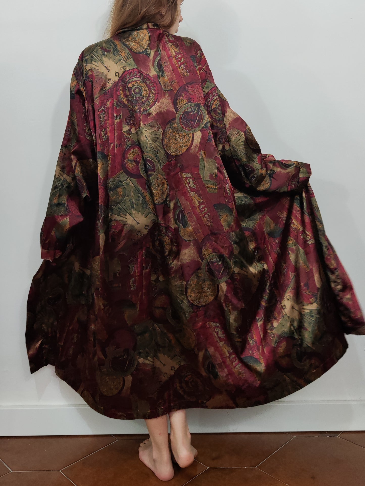 Vintage Satin Kimono