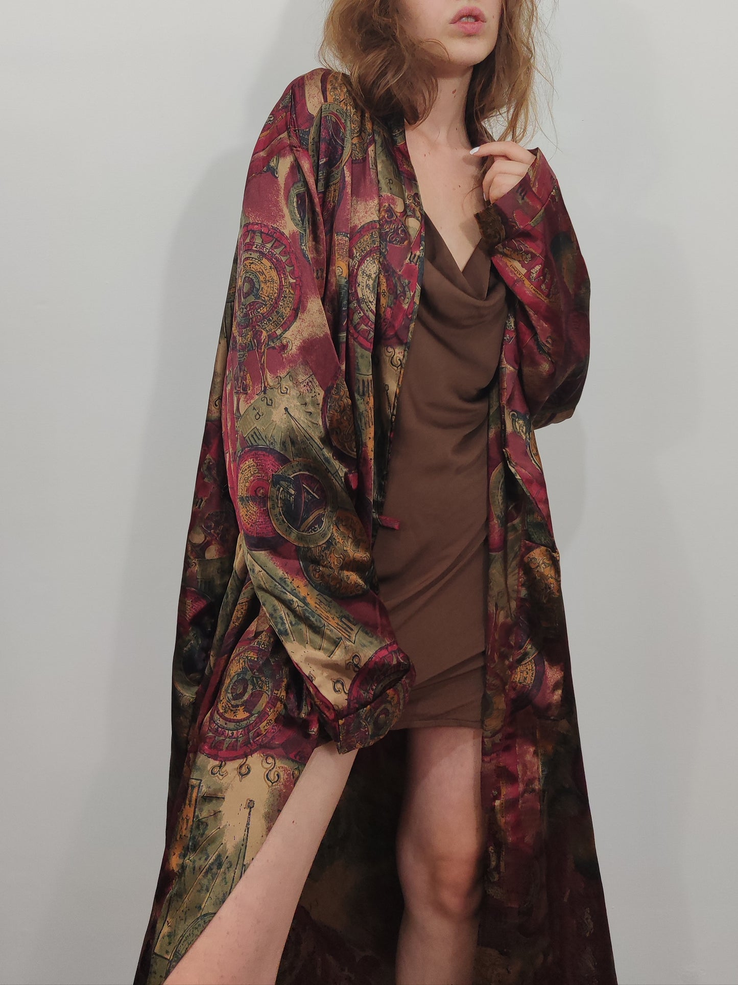 Vintage Satin Kimono