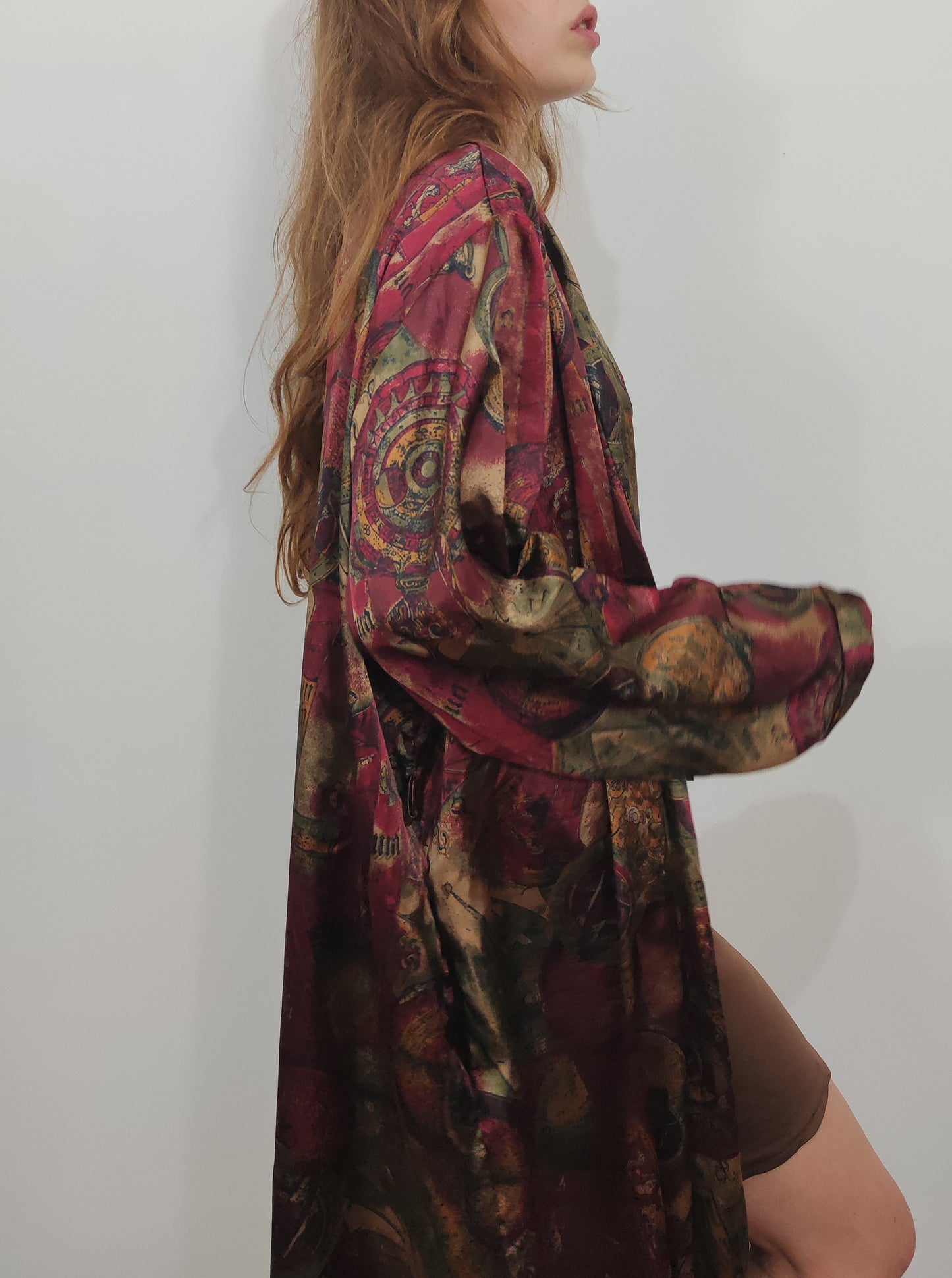 Vintage Satin Kimono