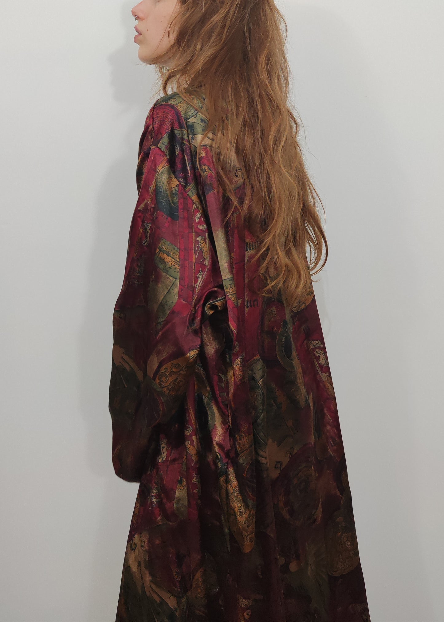 Vintage Satin Kimono