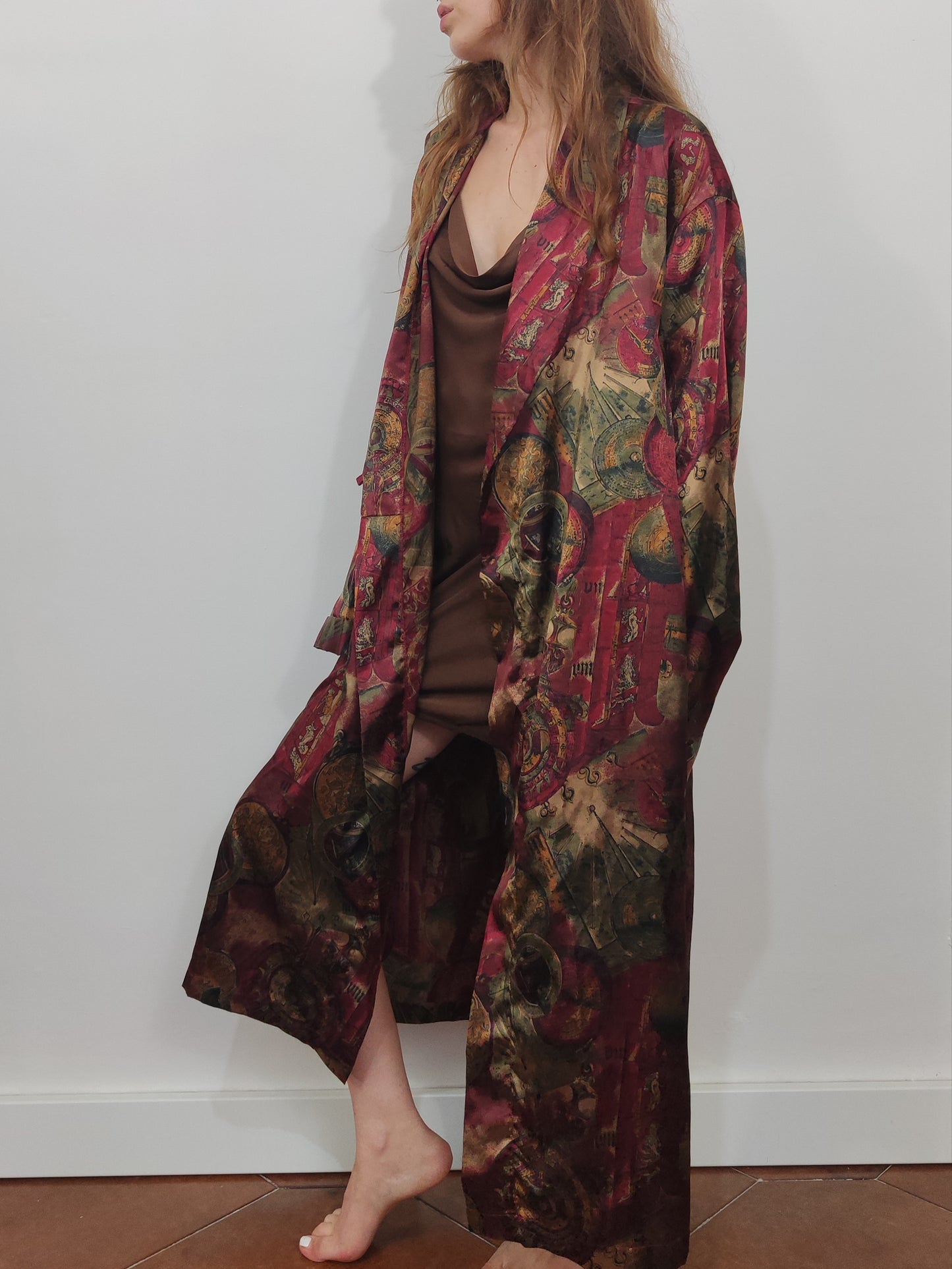 Vintage Satin Kimono
