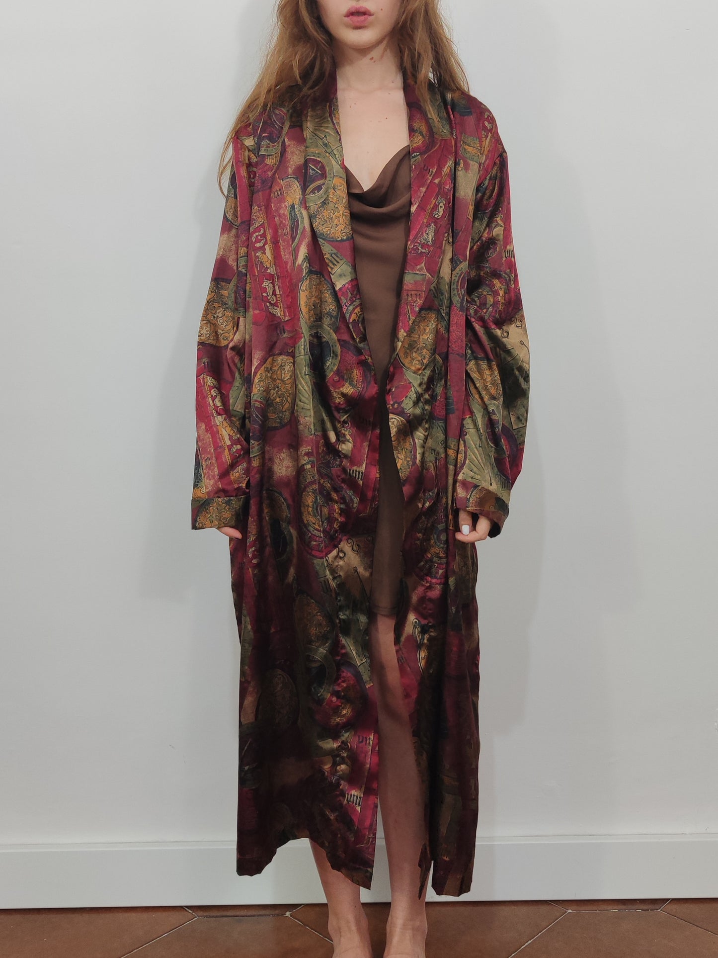 Vintage Satin Kimono
