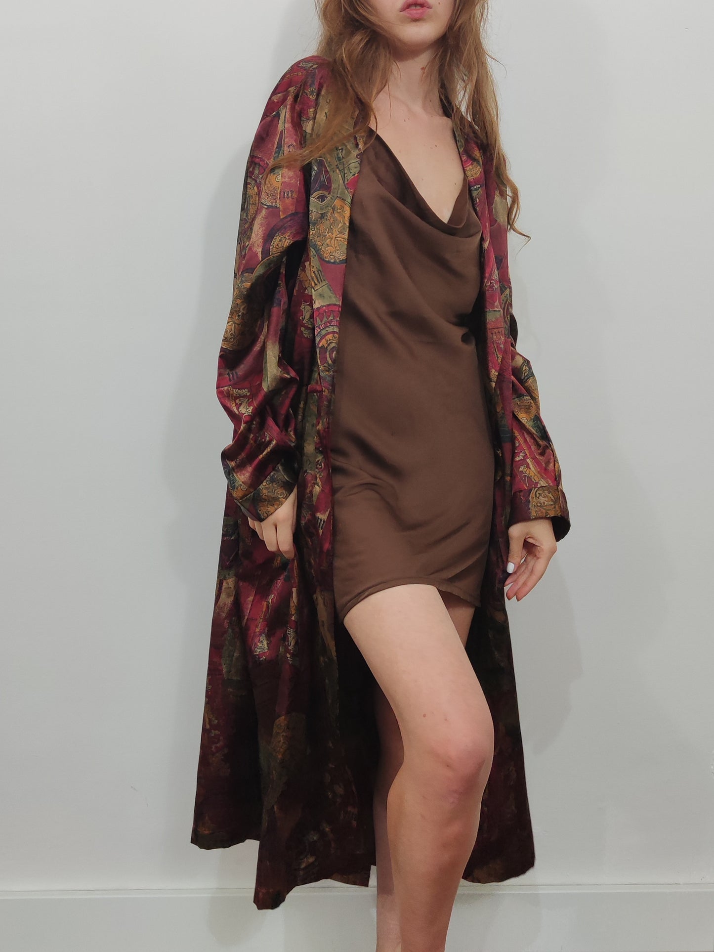 Vintage Satin Kimono