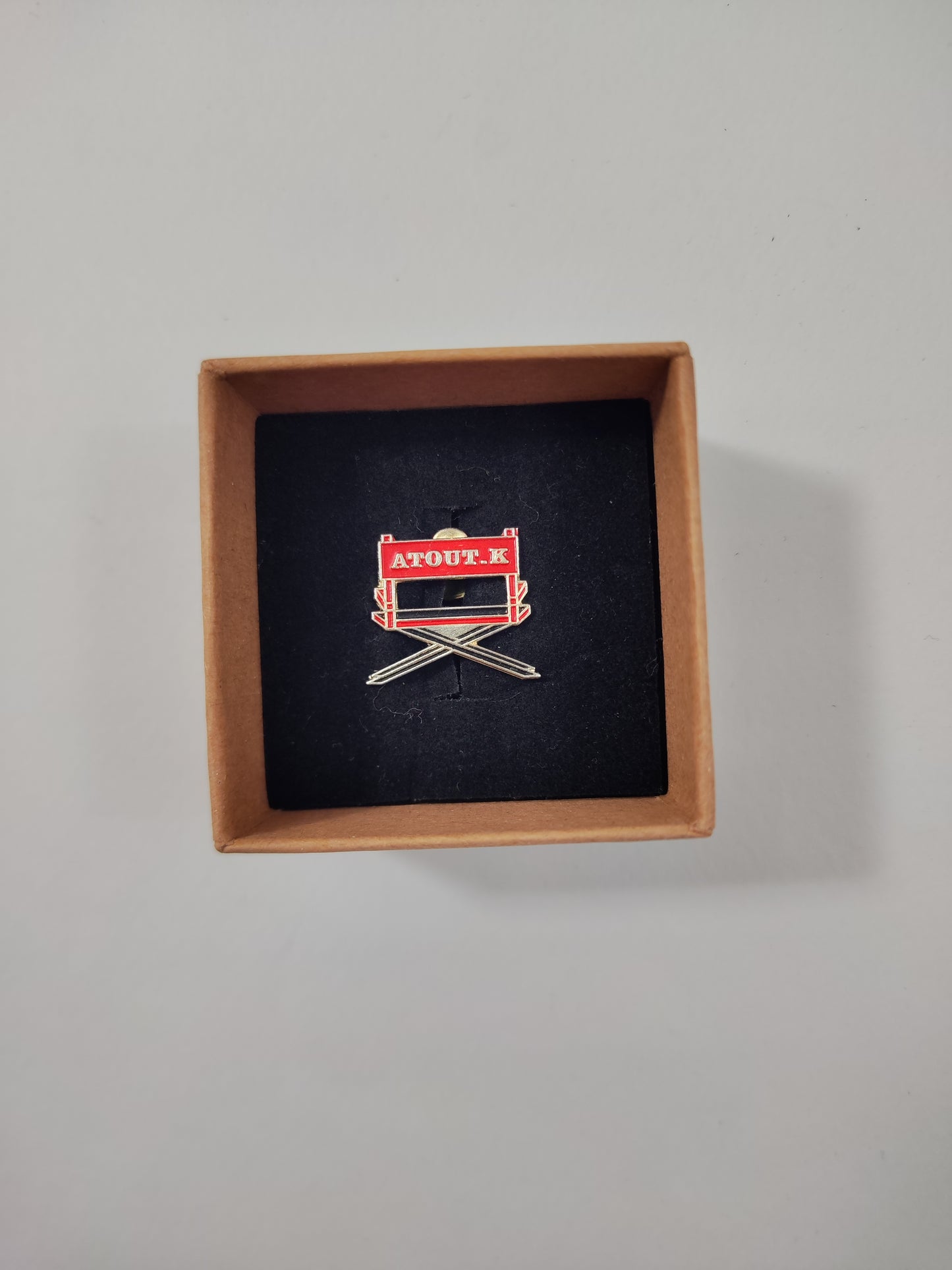 Vintage Kodak Atout Director's Chair Enamel Pin