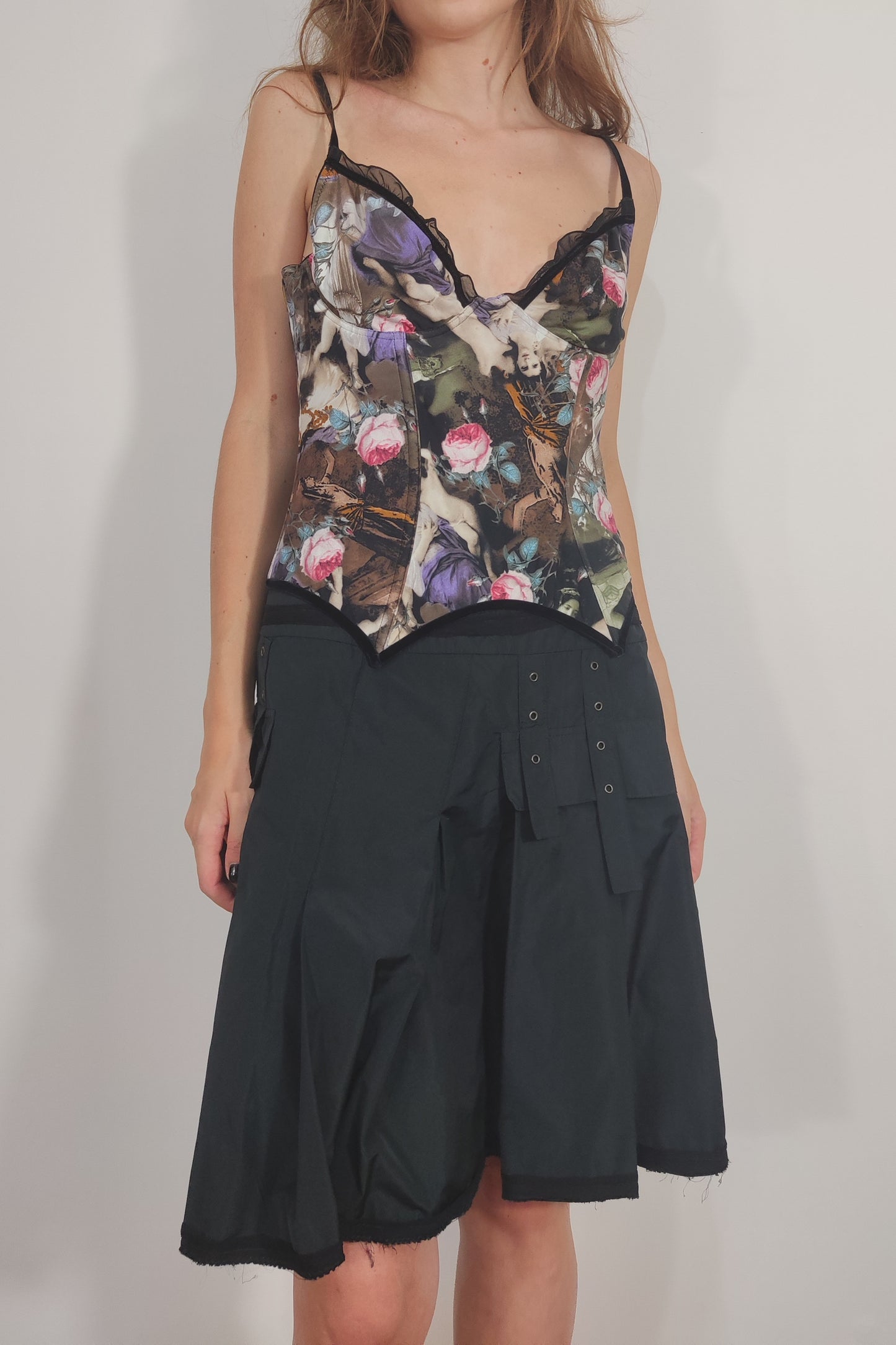 Y2K Black Full Skirt - Size M/L