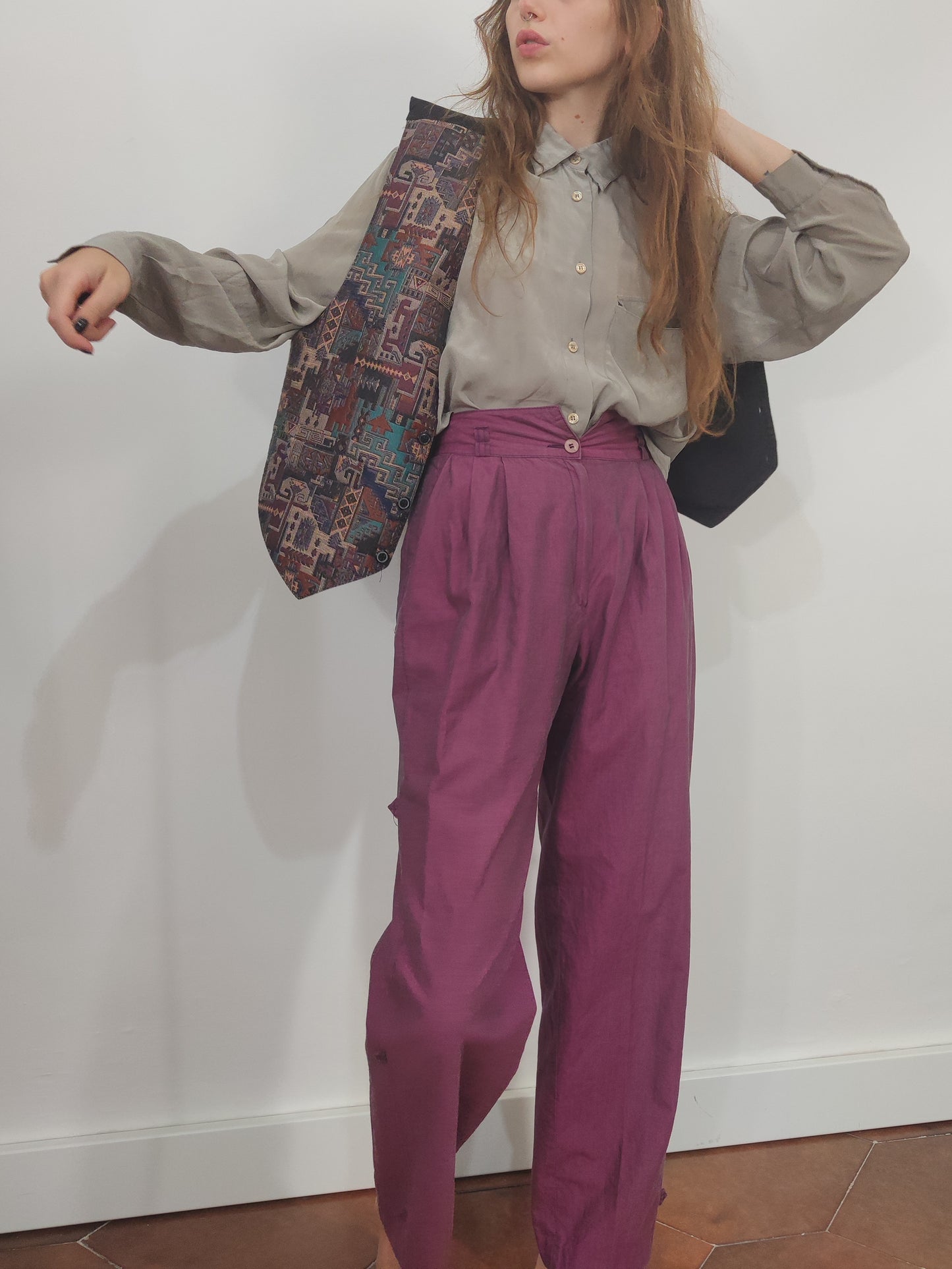 '80s Vintage Tapestry Vest