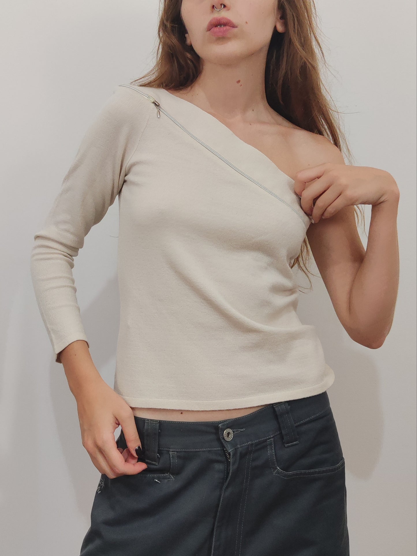 '90s One Shoulder Top - Size L