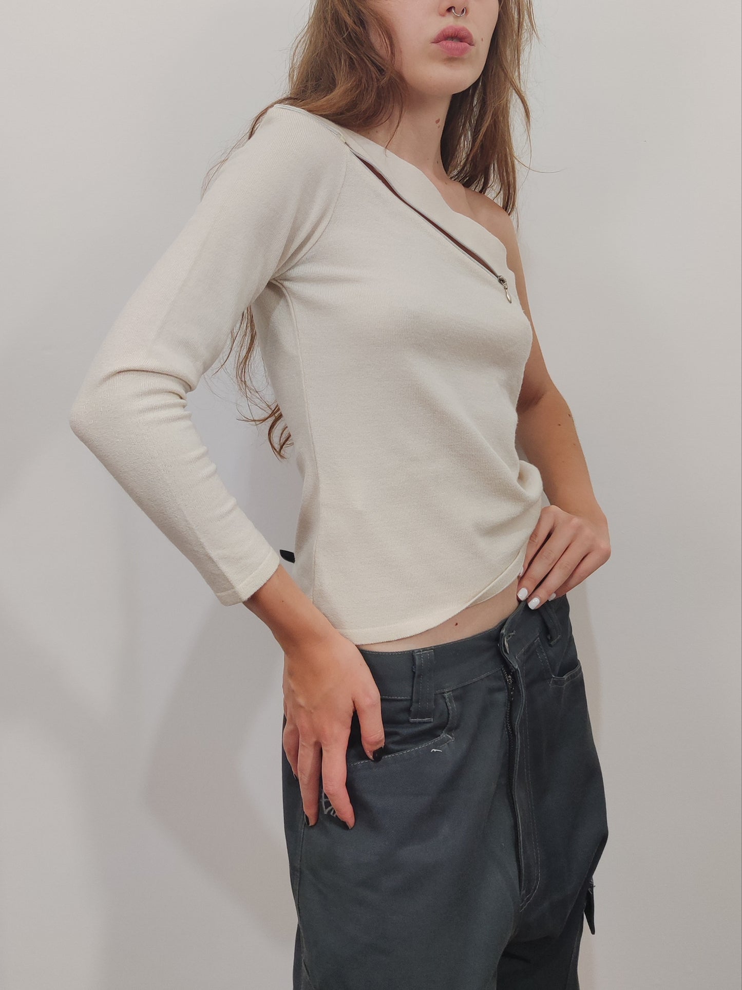'90s One Shoulder Top - Size L