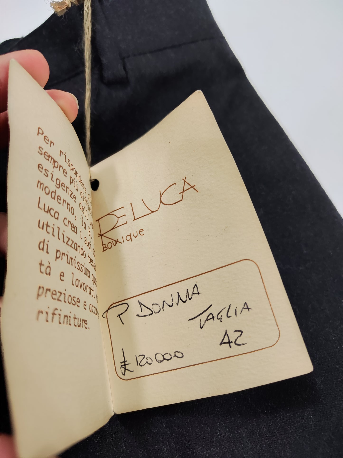 '80s Deadstock Tailored Pants