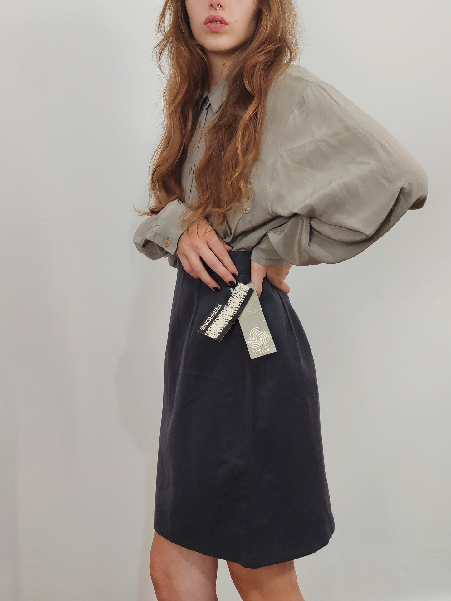 Deadstock Wool Skirt - Size S/M