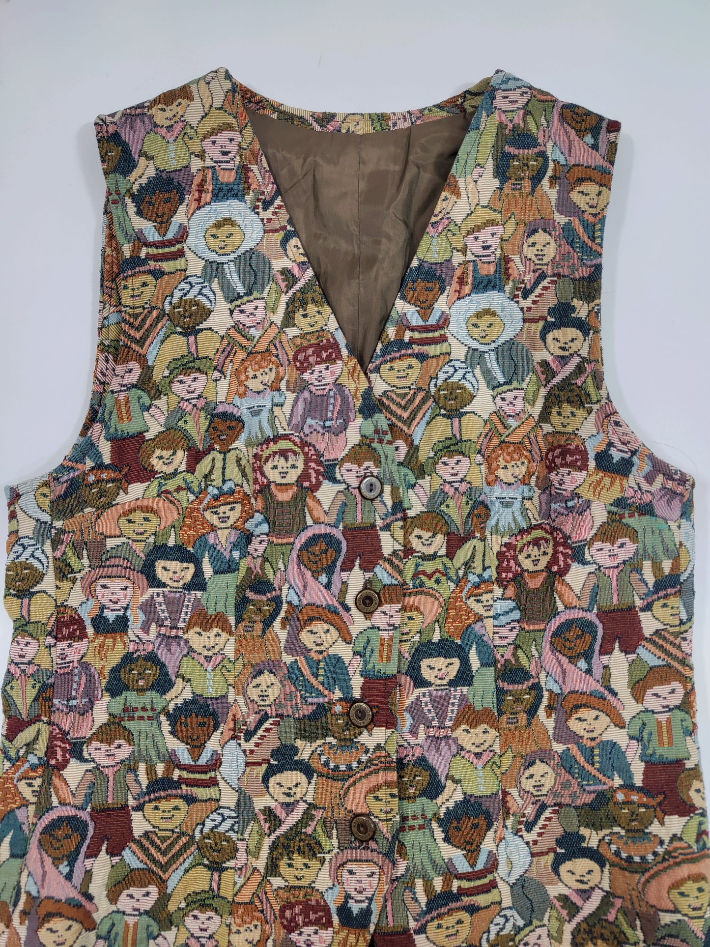 Children Of The World Vintage Tapestry Vest