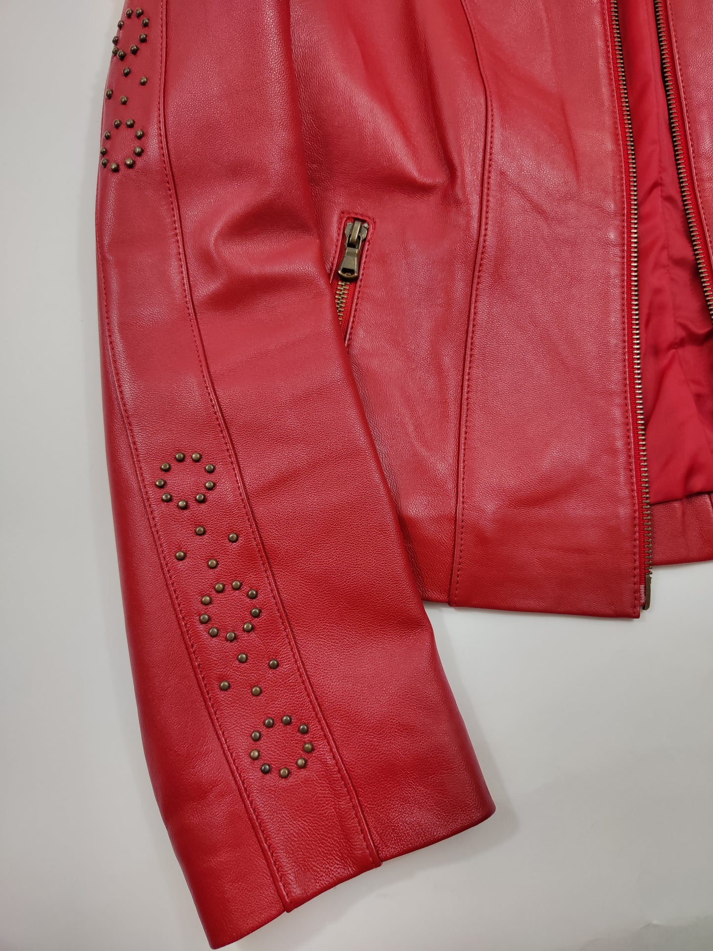 Red Genuine Leather Jacket