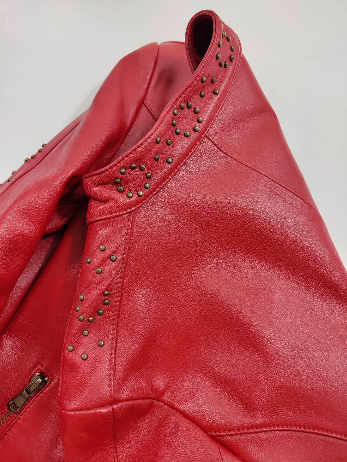 Red Genuine Leather Jacket