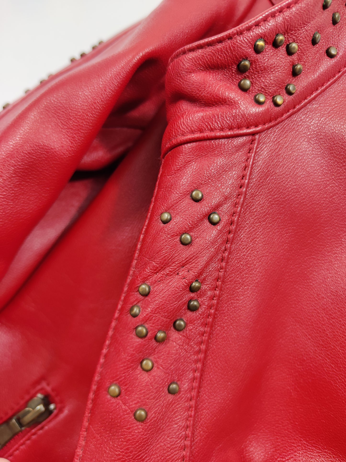 Red Genuine Leather Jacket
