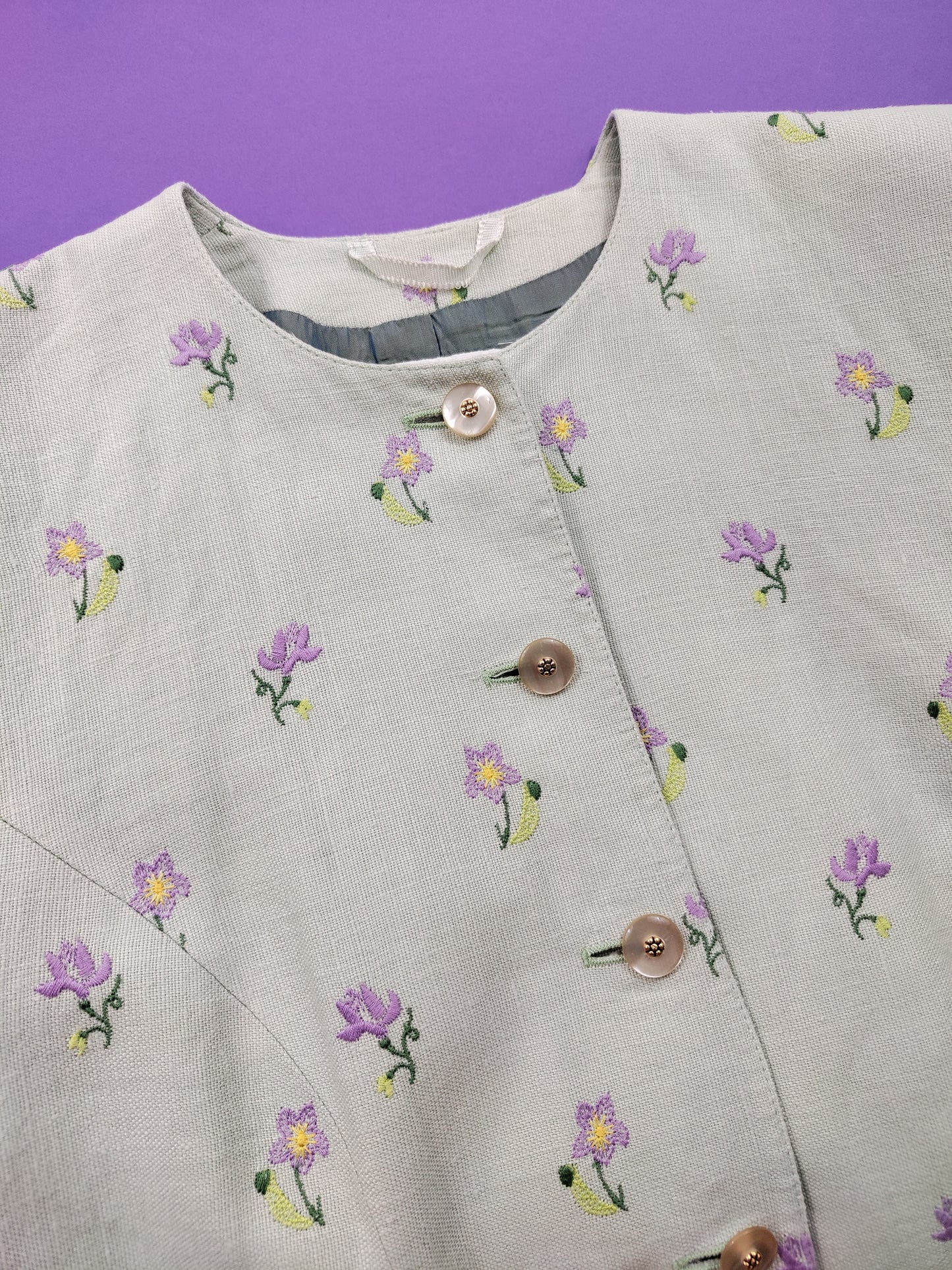Vintage 100% Linen Blazer