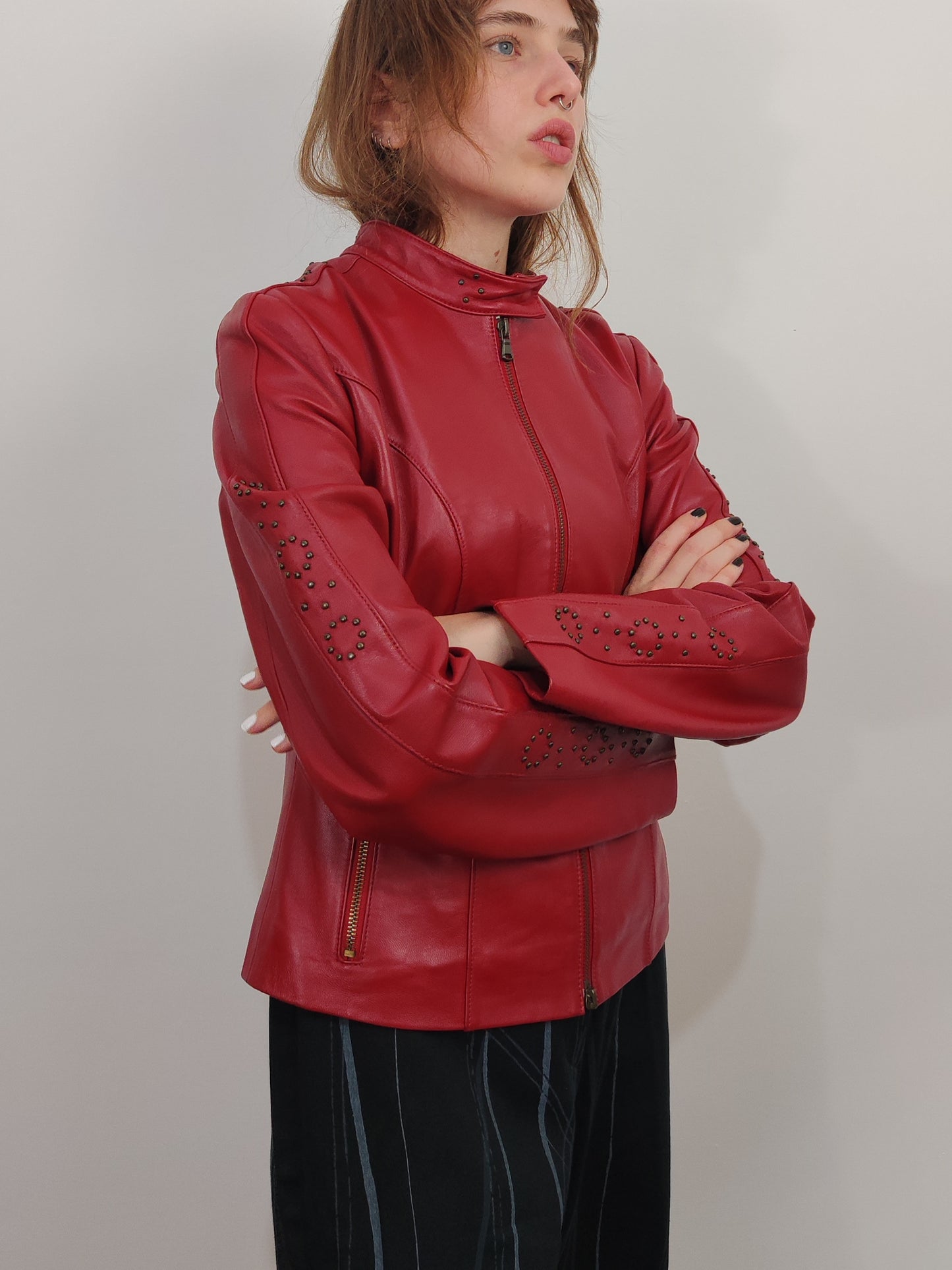 Red Genuine Leather Jacket
