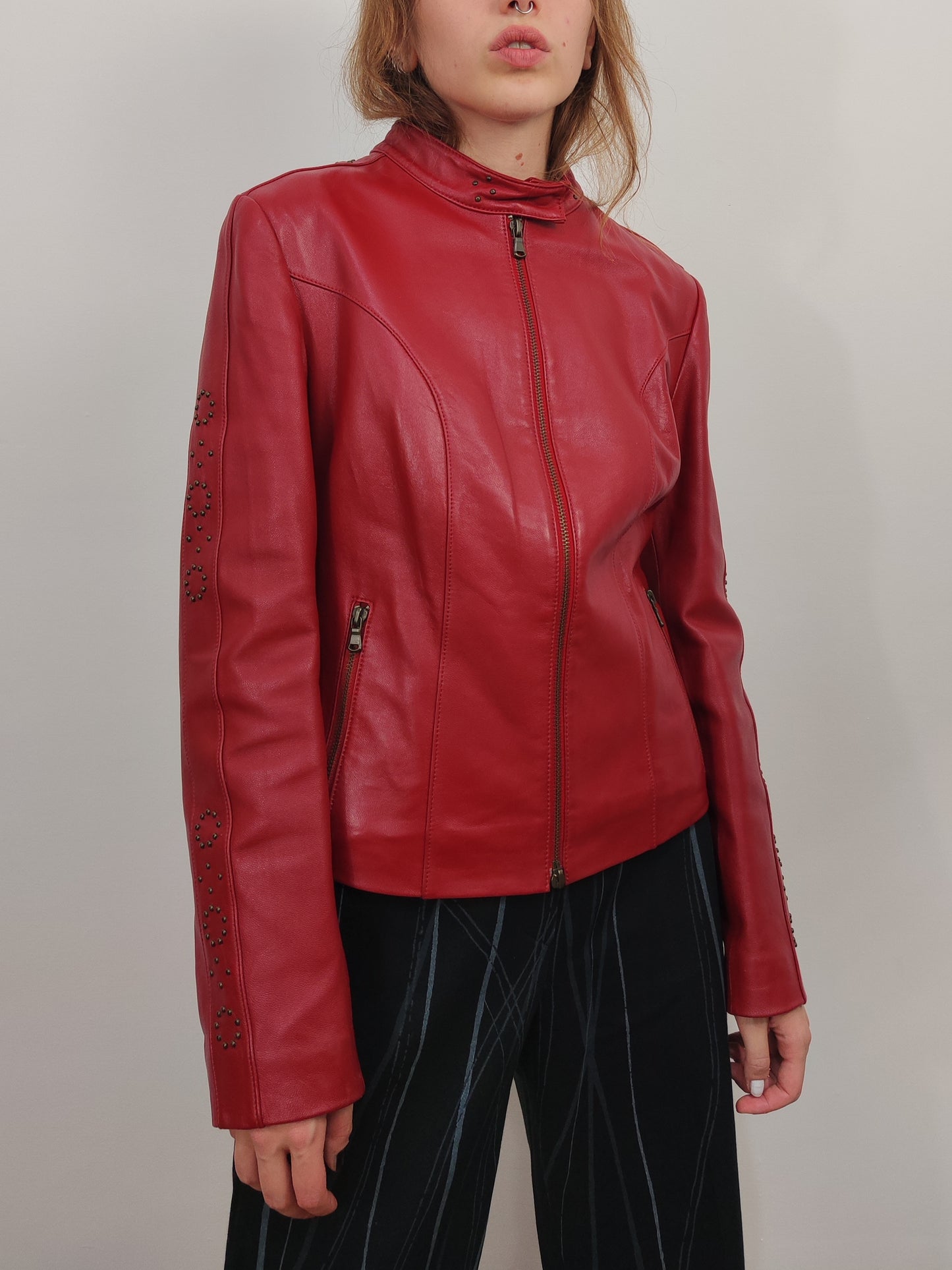 Red Genuine Leather Jacket
