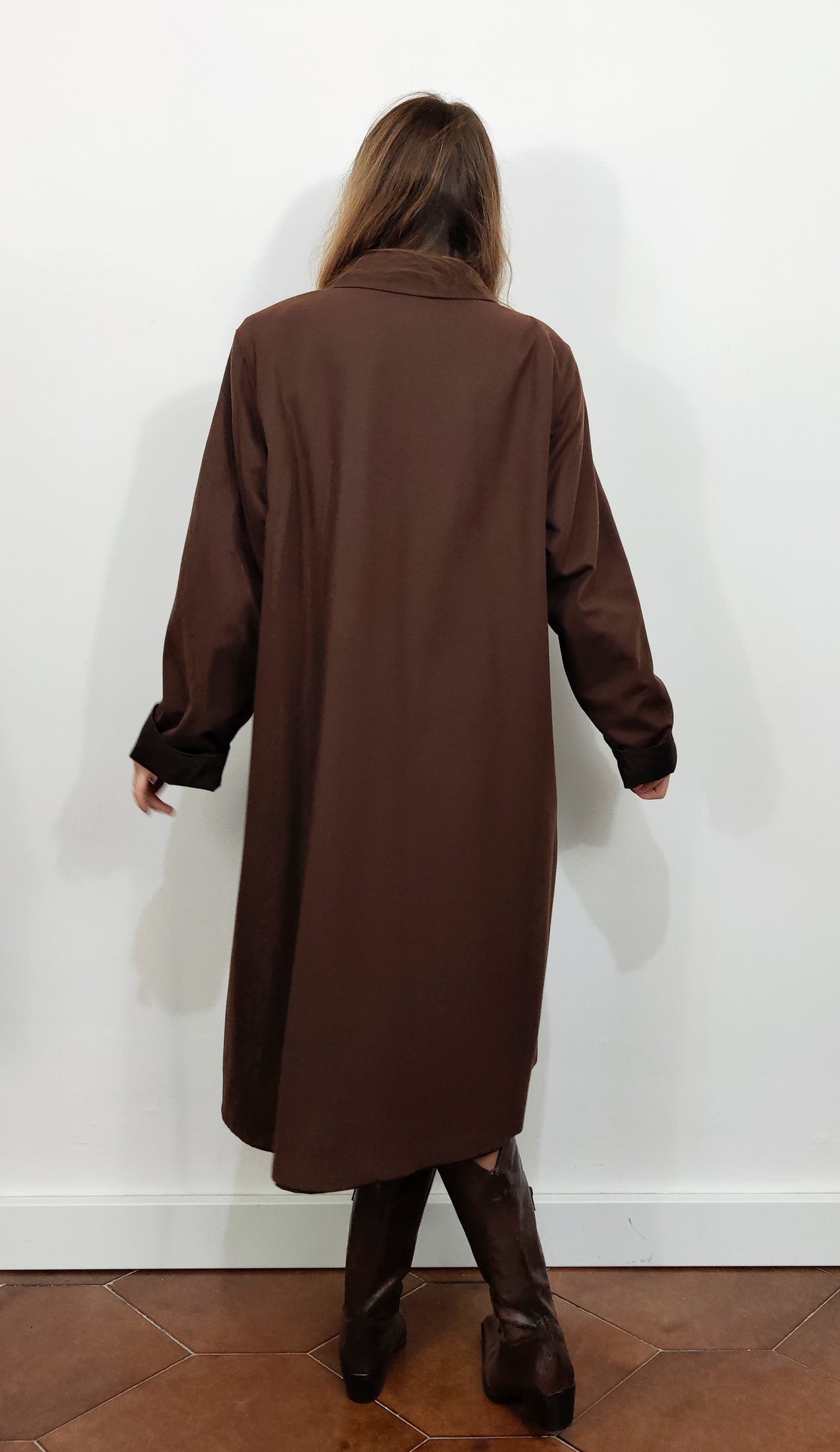Reversible '80s Wool Trenchcoat