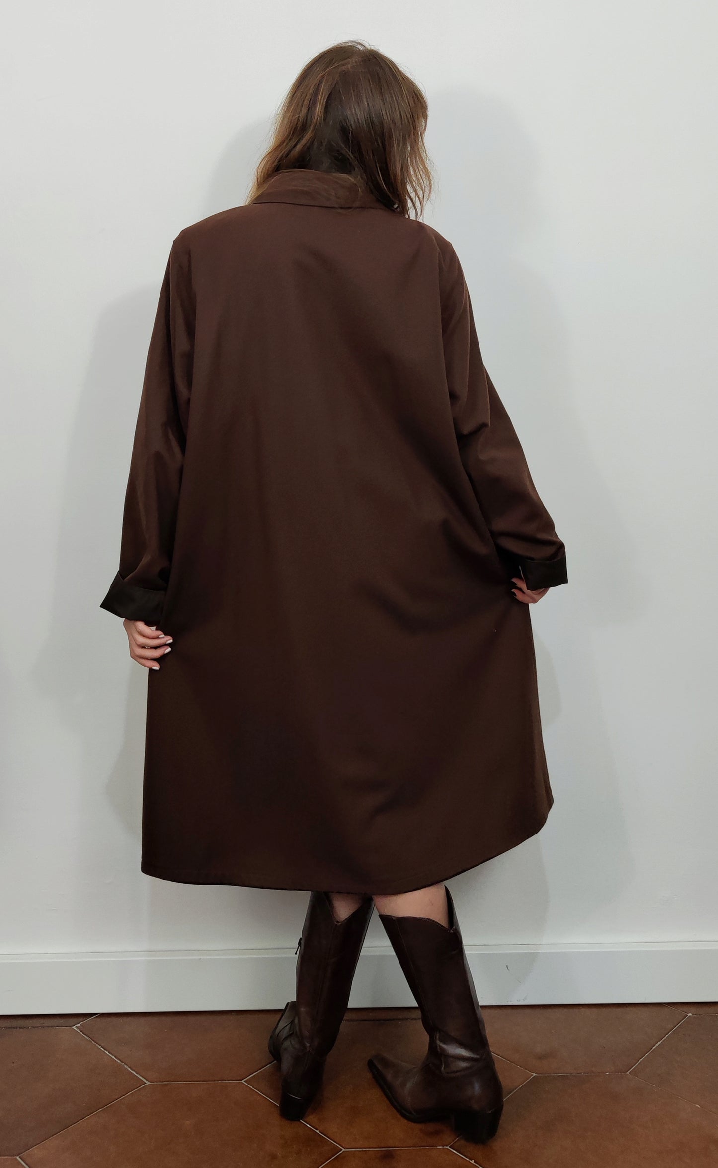 Reversible '80s Wool Trenchcoat