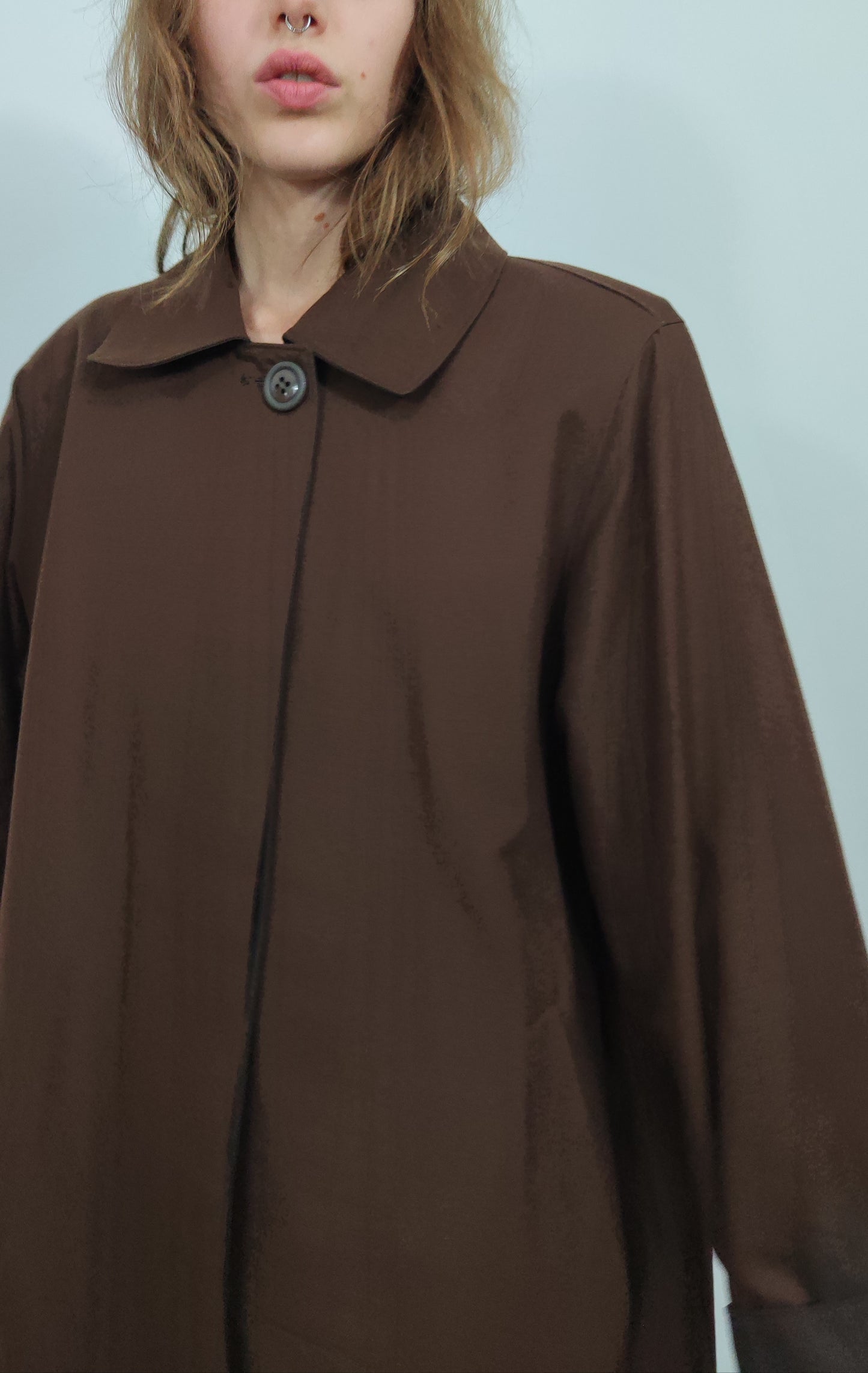 Reversible '80s Wool Trenchcoat