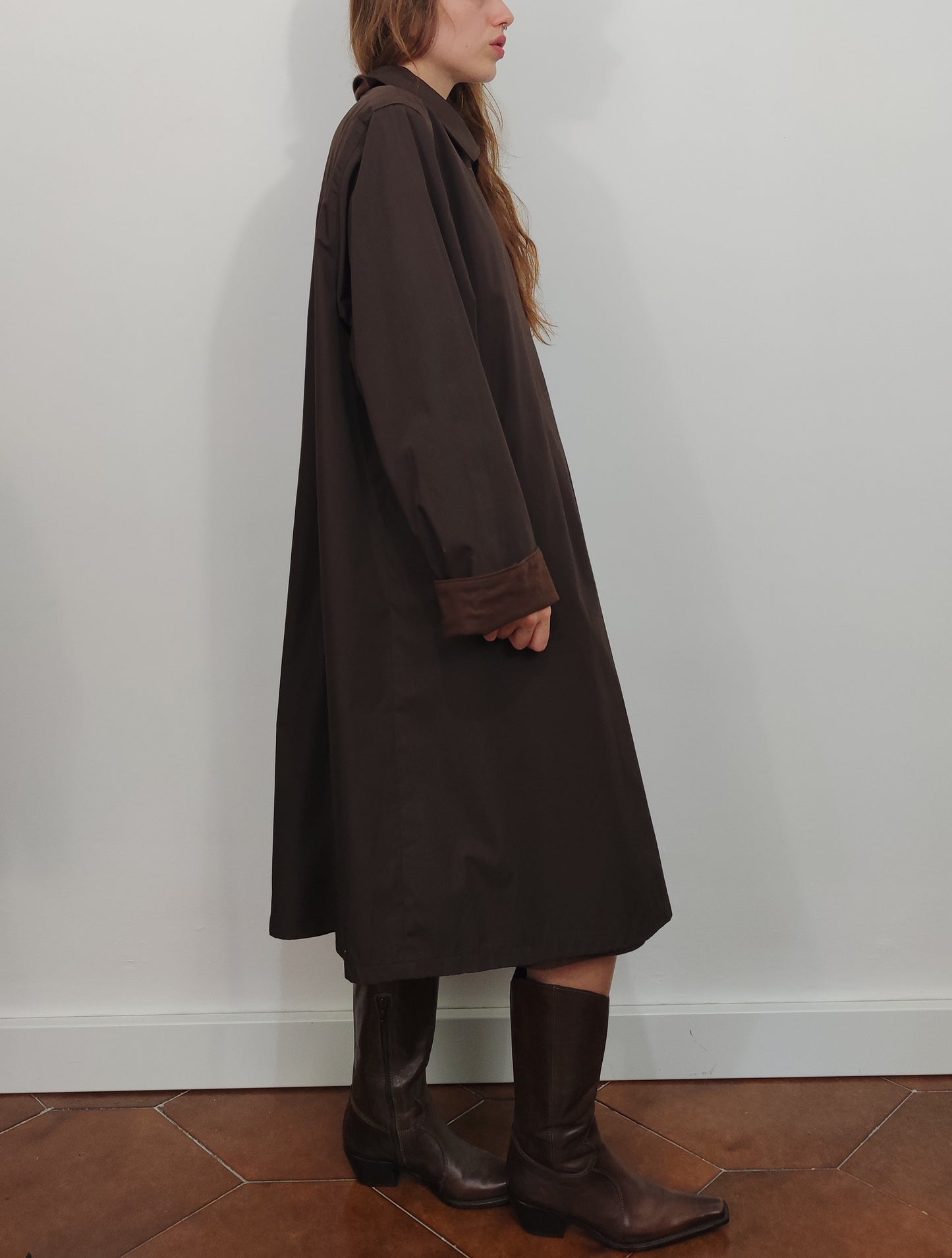 Reversible '80s Wool Trenchcoat