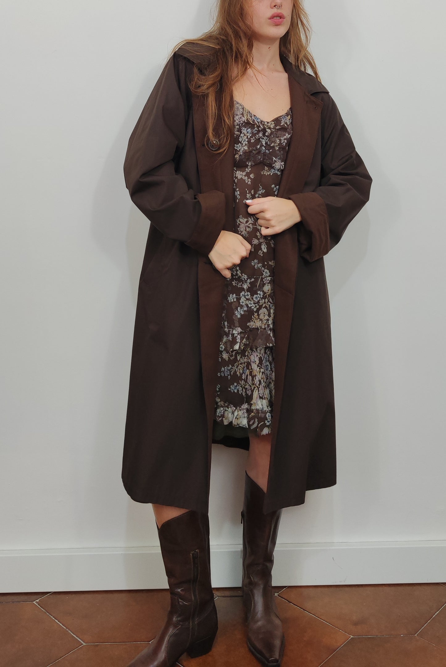 Reversible '80s Wool Trenchcoat