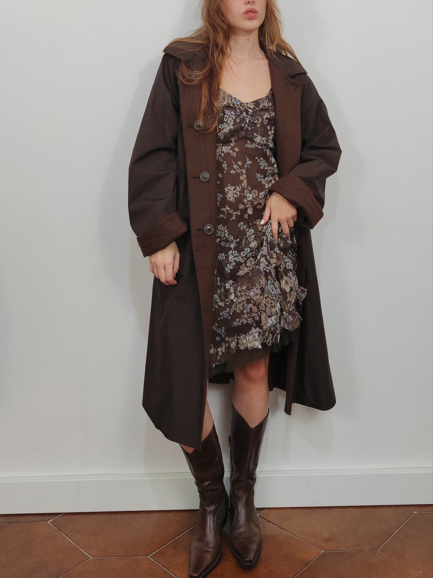 Reversible '80s Wool Trenchcoat