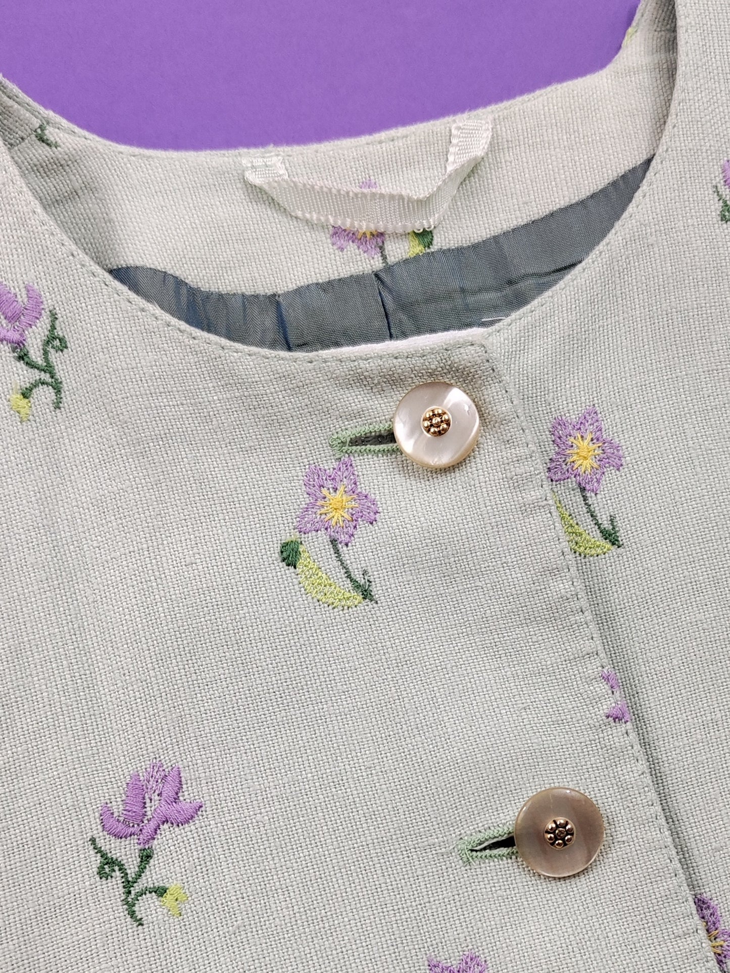 Vintage 100% Linen Blazer