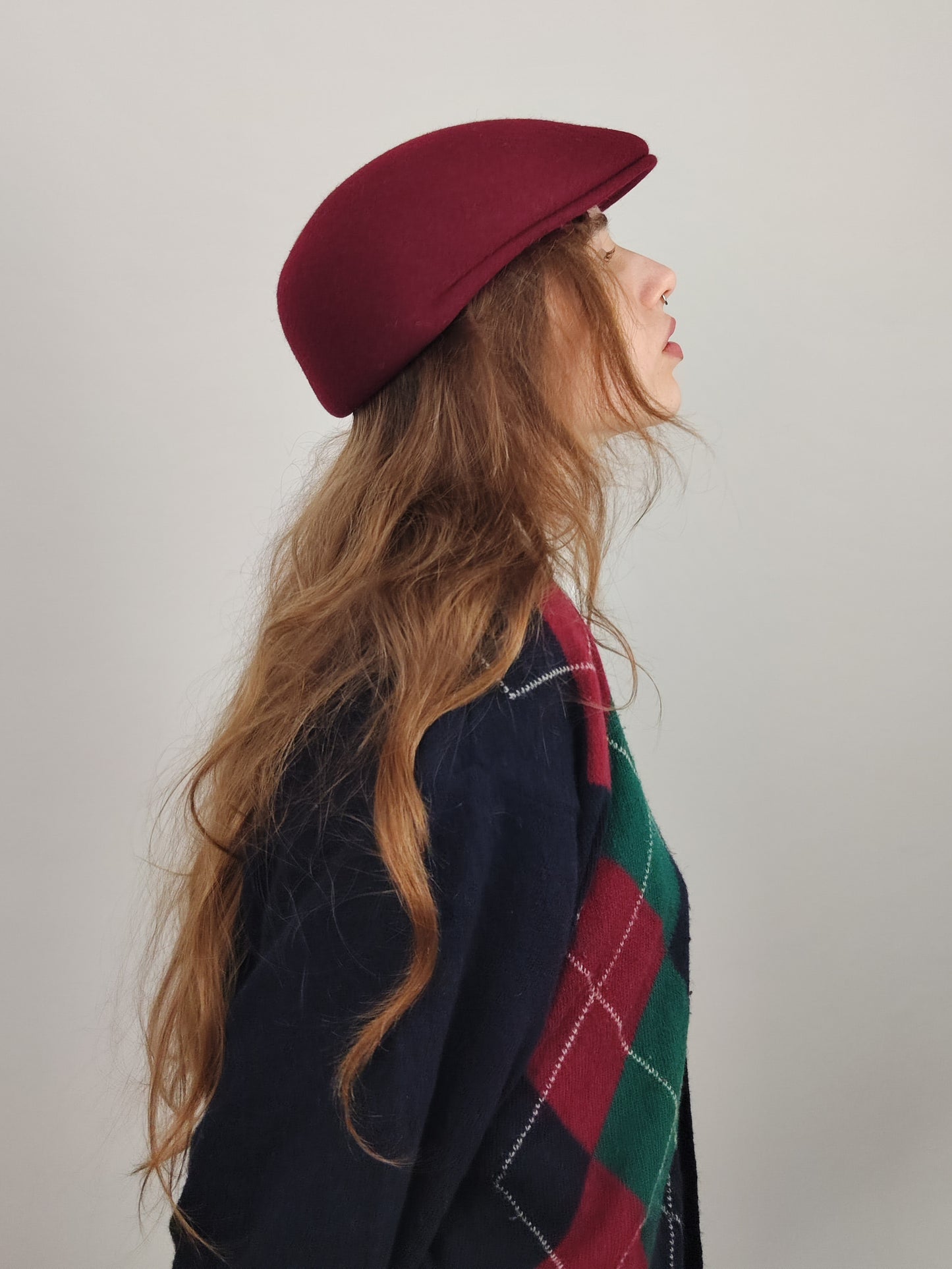 '80s Burgundy Hat