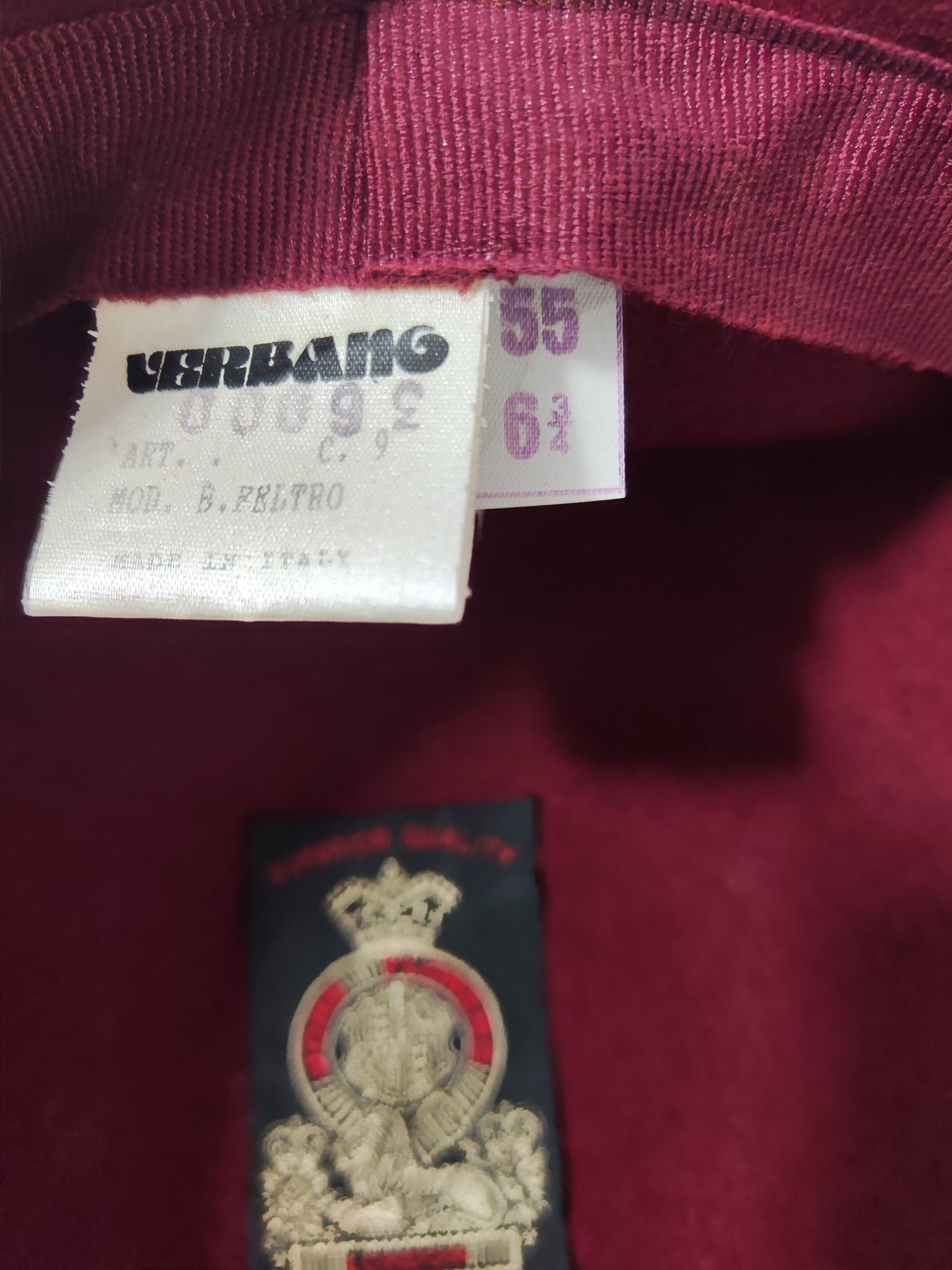 '80s Burgundy Hat