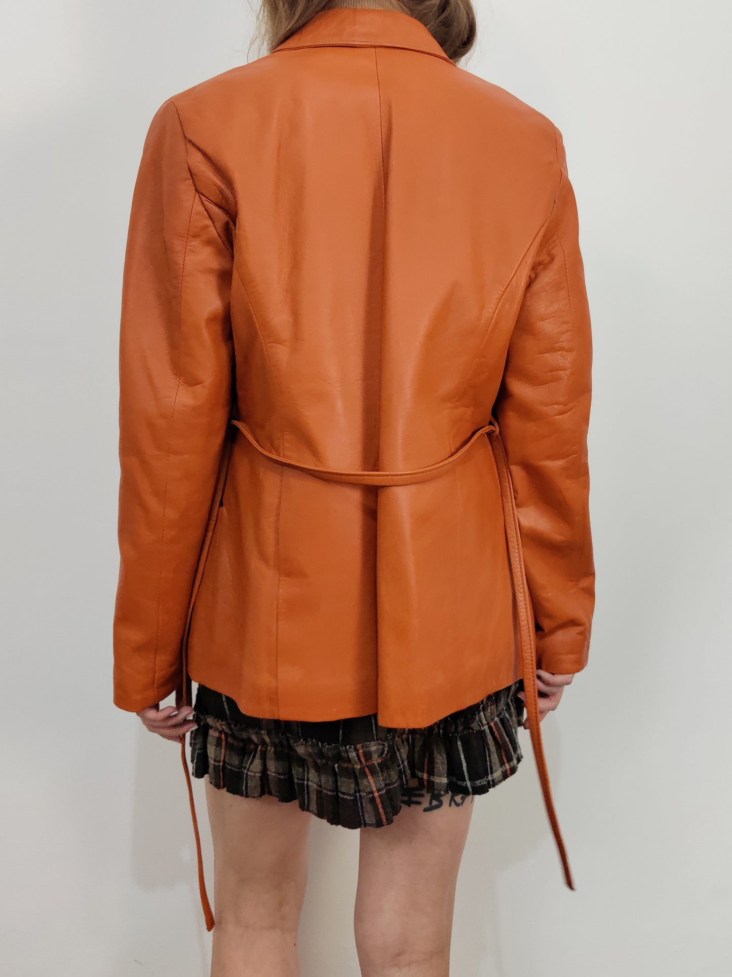 Pumpkin Leather Jacket