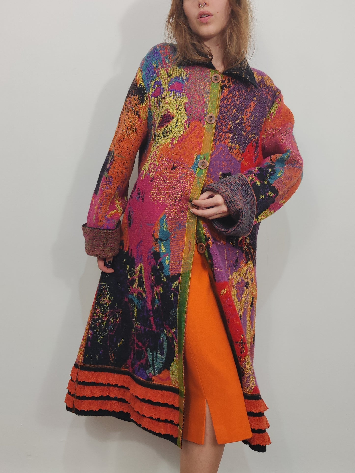 Archive - Della Vintage Abstract Coat