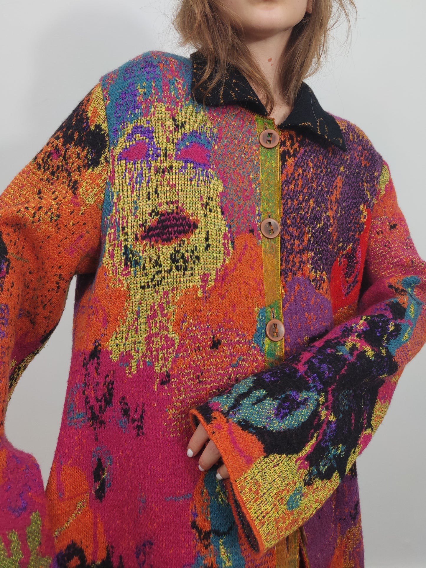 Archive - Della Vintage Abstract Coat