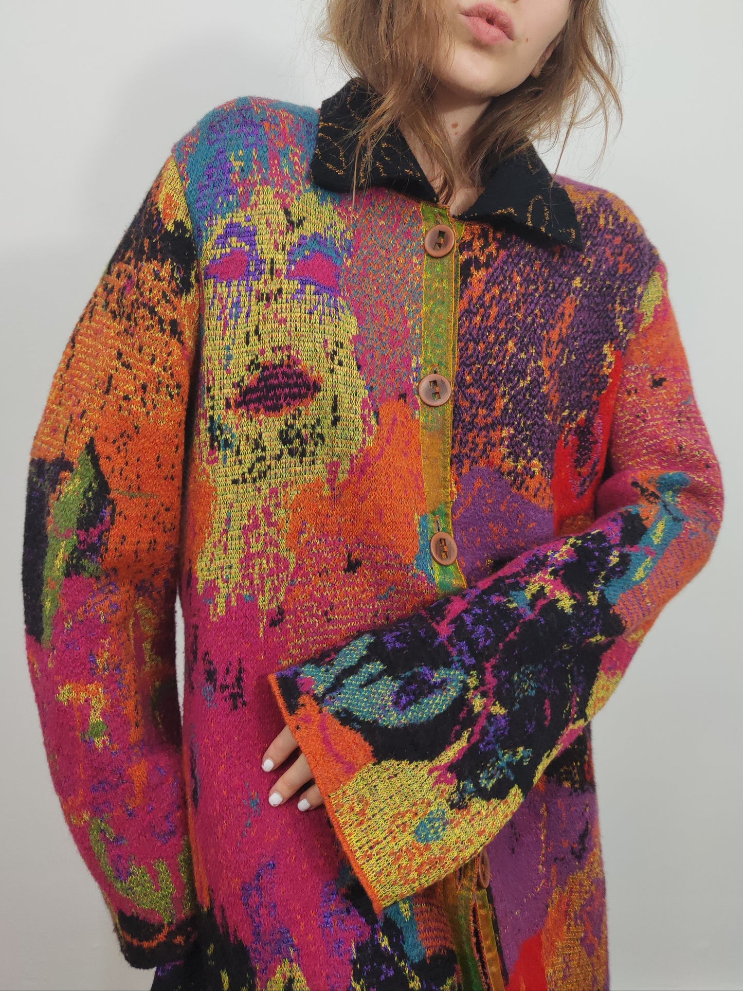 Archive - Della Vintage Abstract Coat