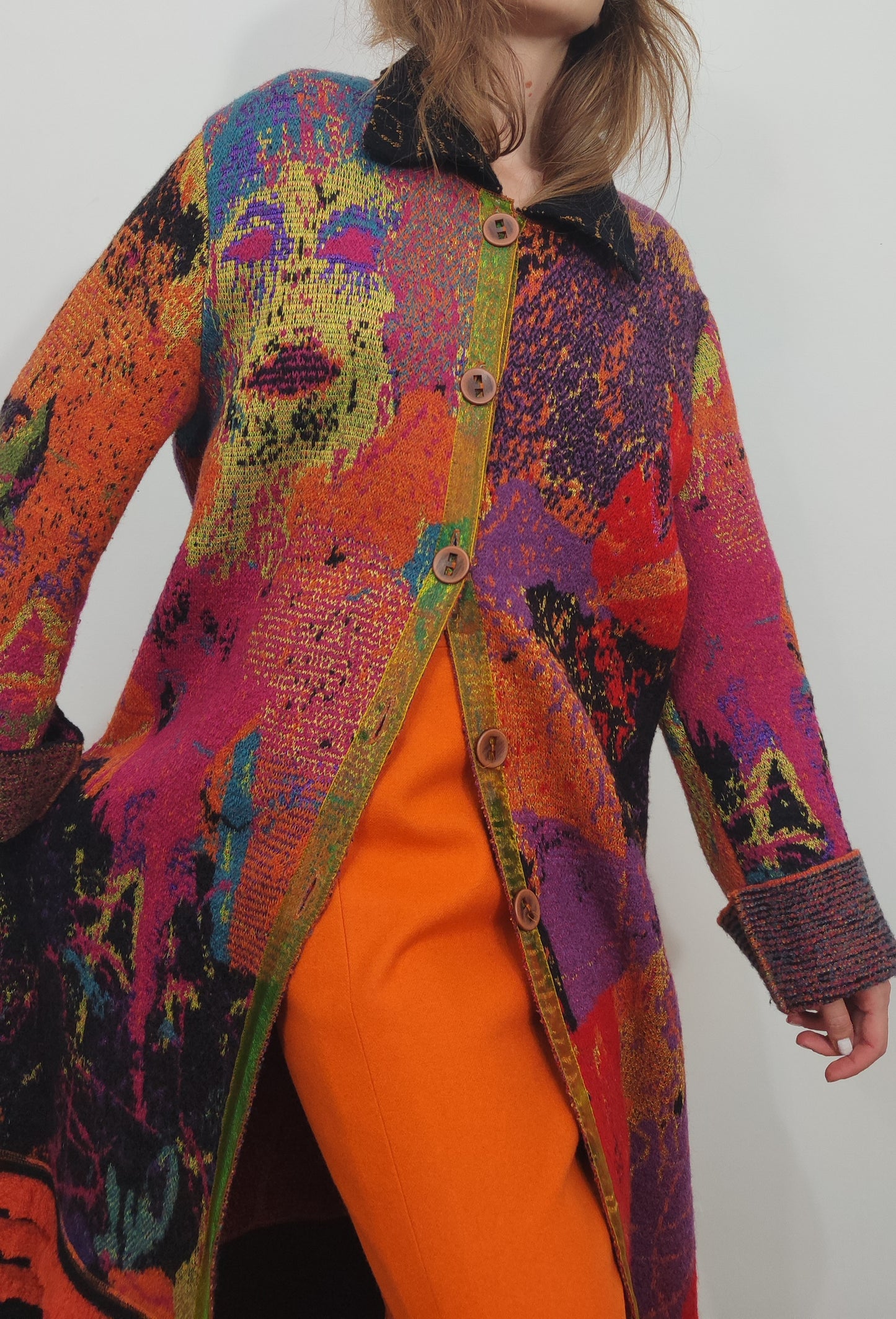 Archive - Della Vintage Abstract Coat
