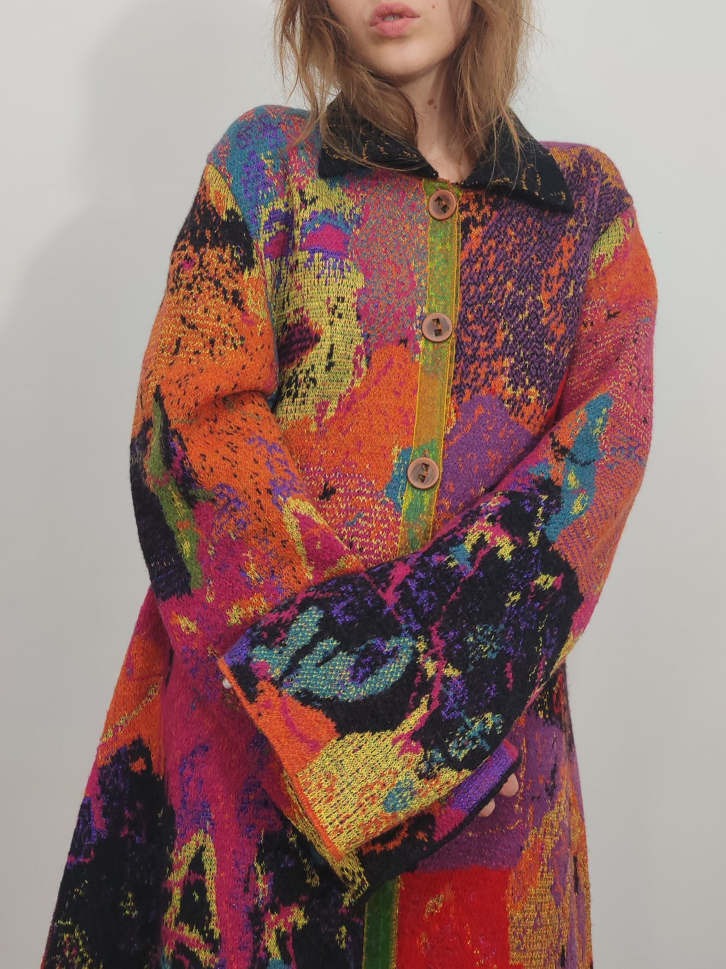 Archive - Della Vintage Abstract Coat
